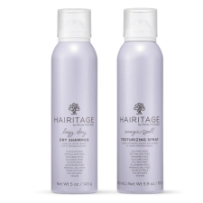 Hairitage Volumizing Texture Set Lazy Day Dry Shampoo Texturizing Hairspray Hair Products