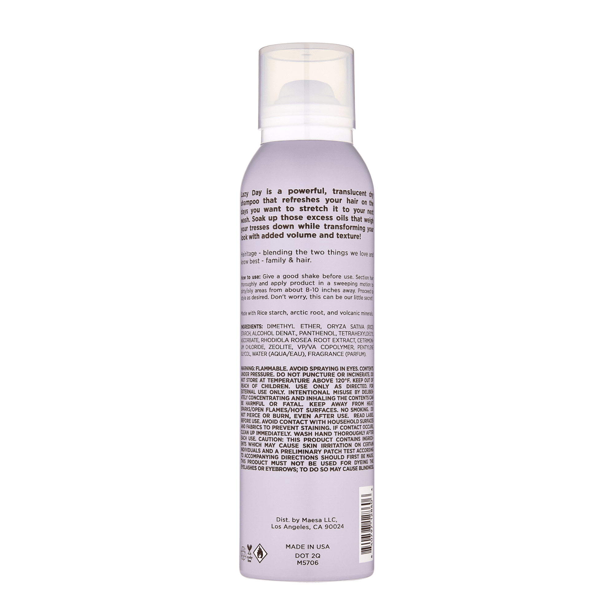 Hairitage Volumizing Texture Set Lazy Day Dry Shampoo Texturizing Hairspray Hair Products