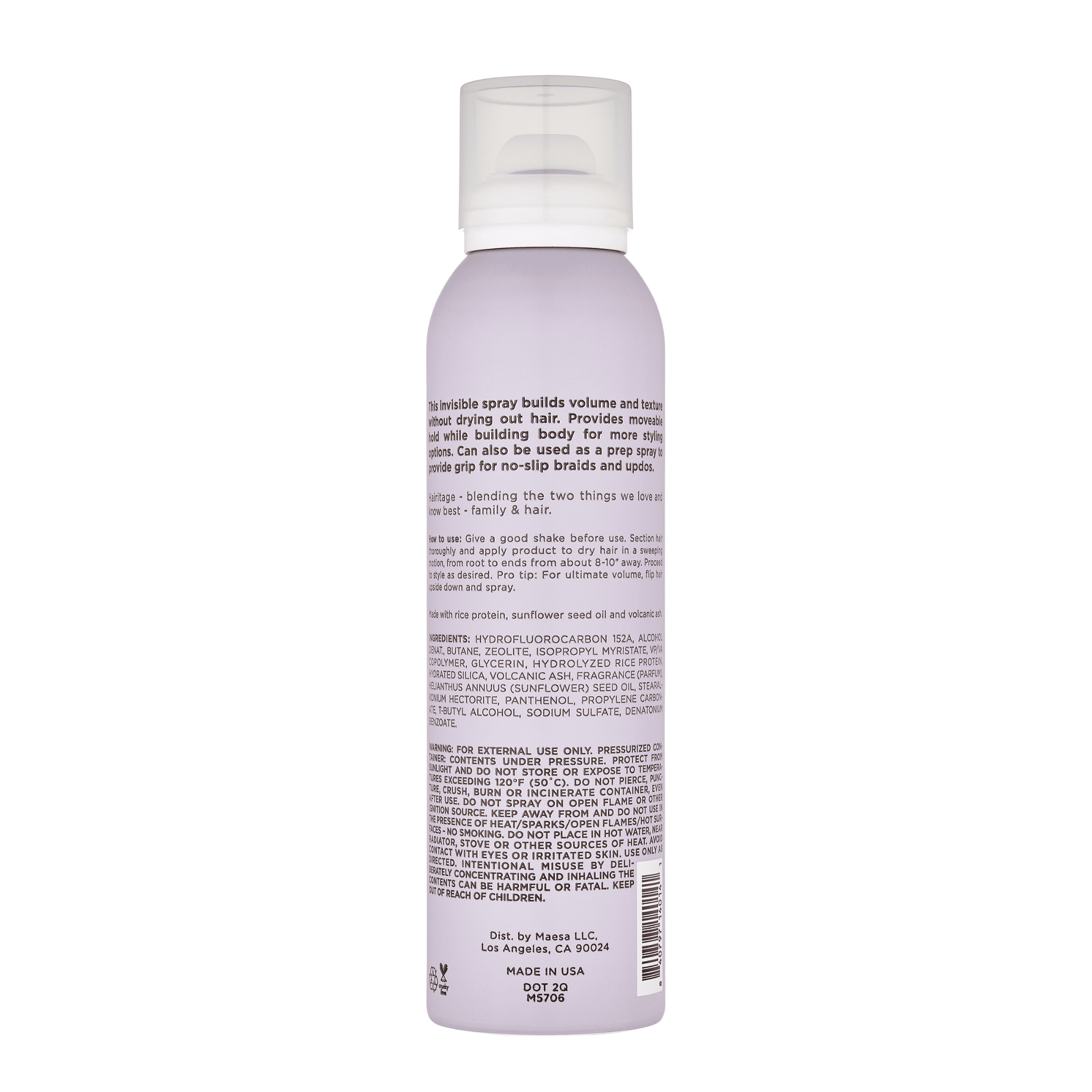 Hairitage Volumizing Texture Set Lazy Day Dry Shampoo Texturizing Hairspray Hair Products