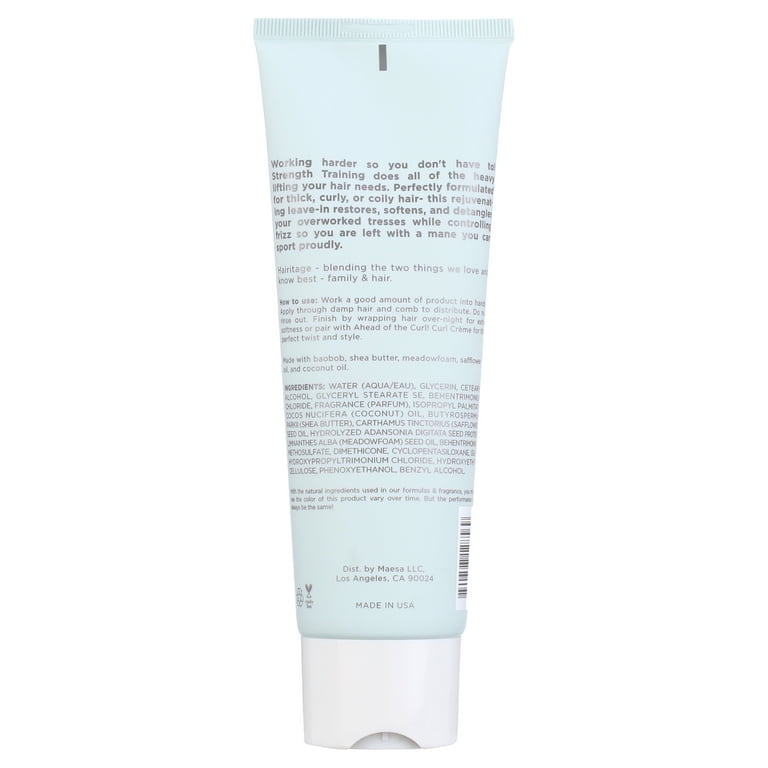 Hairitage Strength Training Thickening Leave in Conditioner with Coconut oil 6 fl oz Pack of 3