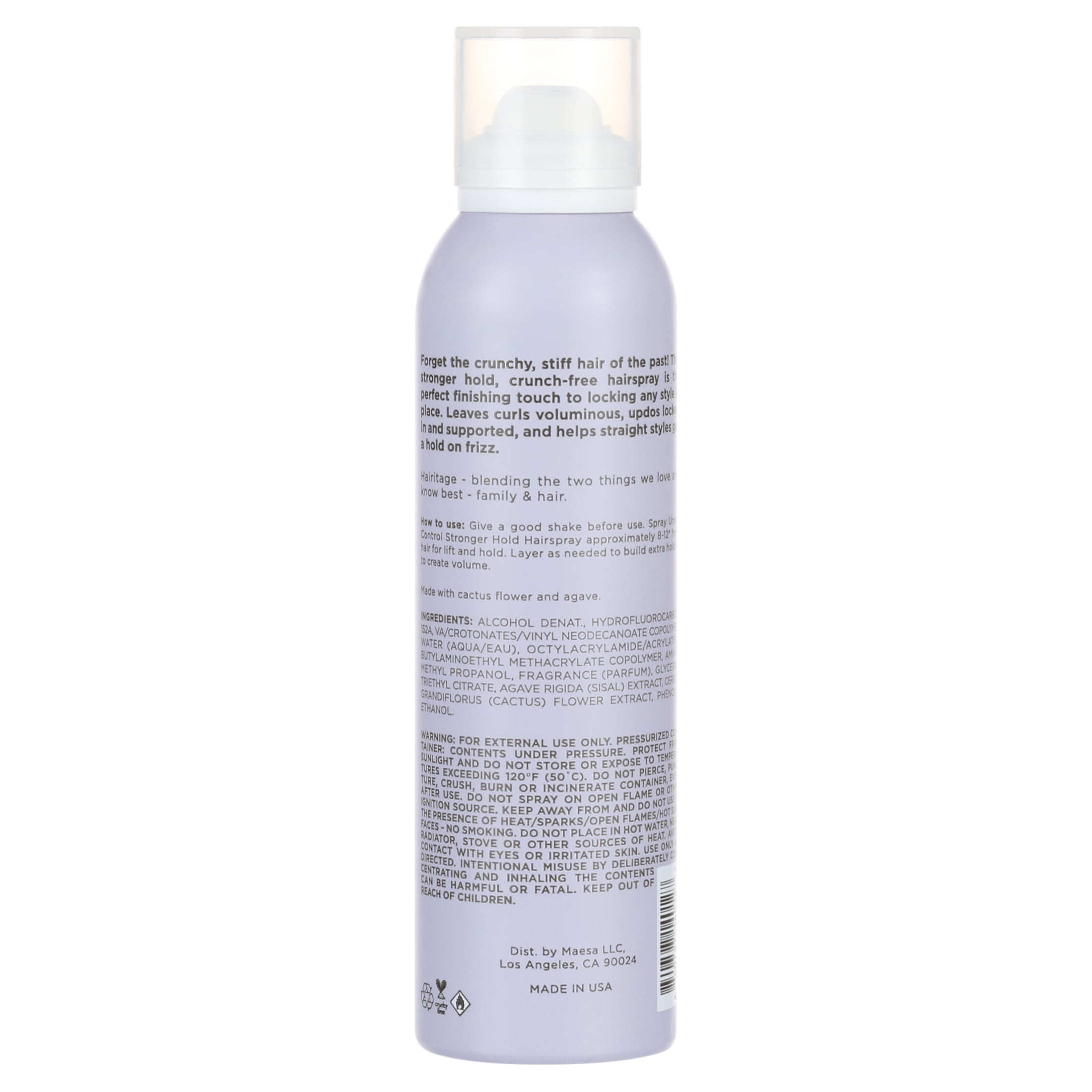 Hairitage Under Control Strong Hold Fine Mist Finishing Hair Spray 6.8 oz
