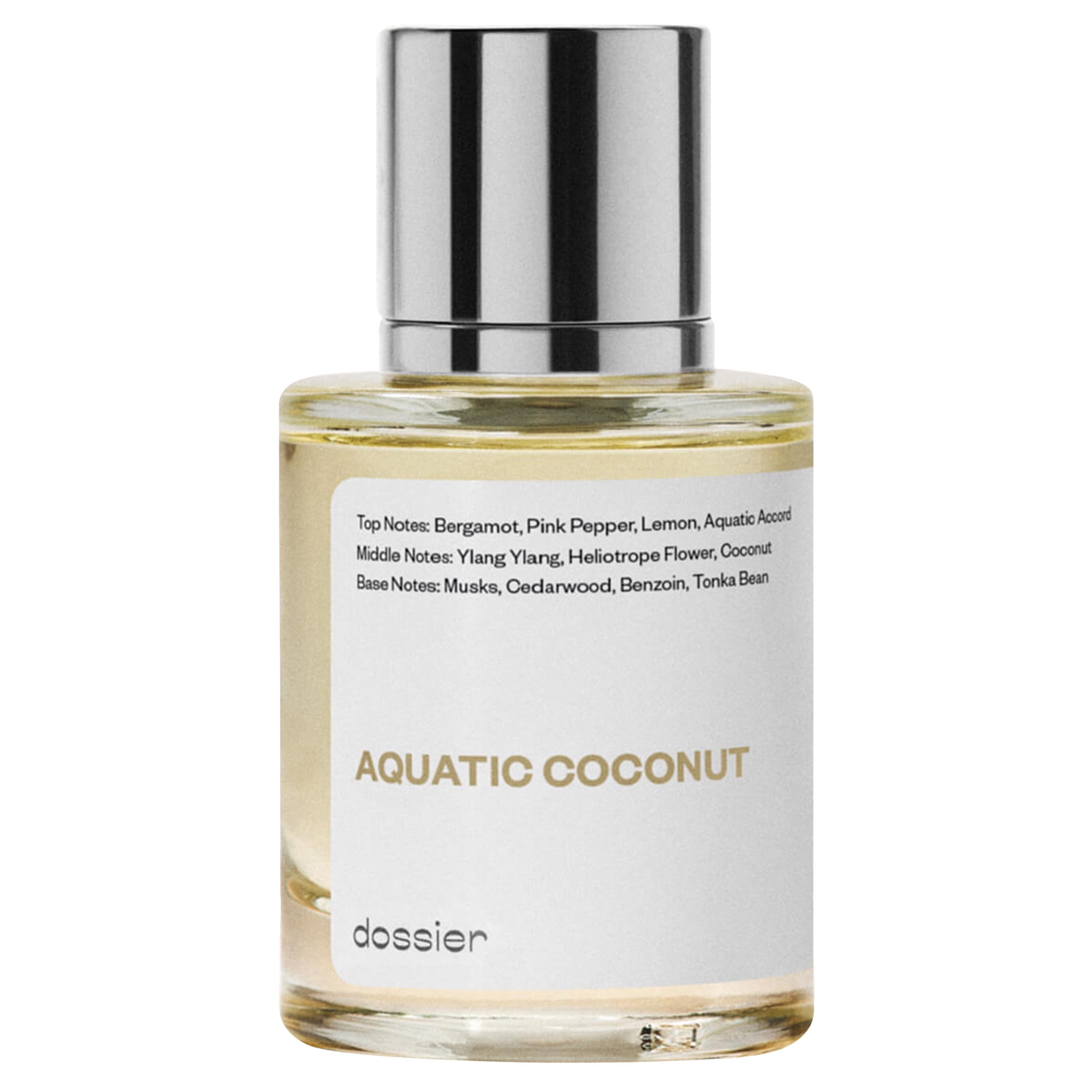 Dossier Aquatic Coconut Eau De Toilette inspired by Maison Margiela's Replica Beach Walk Unisex Perfume 1.7 oz