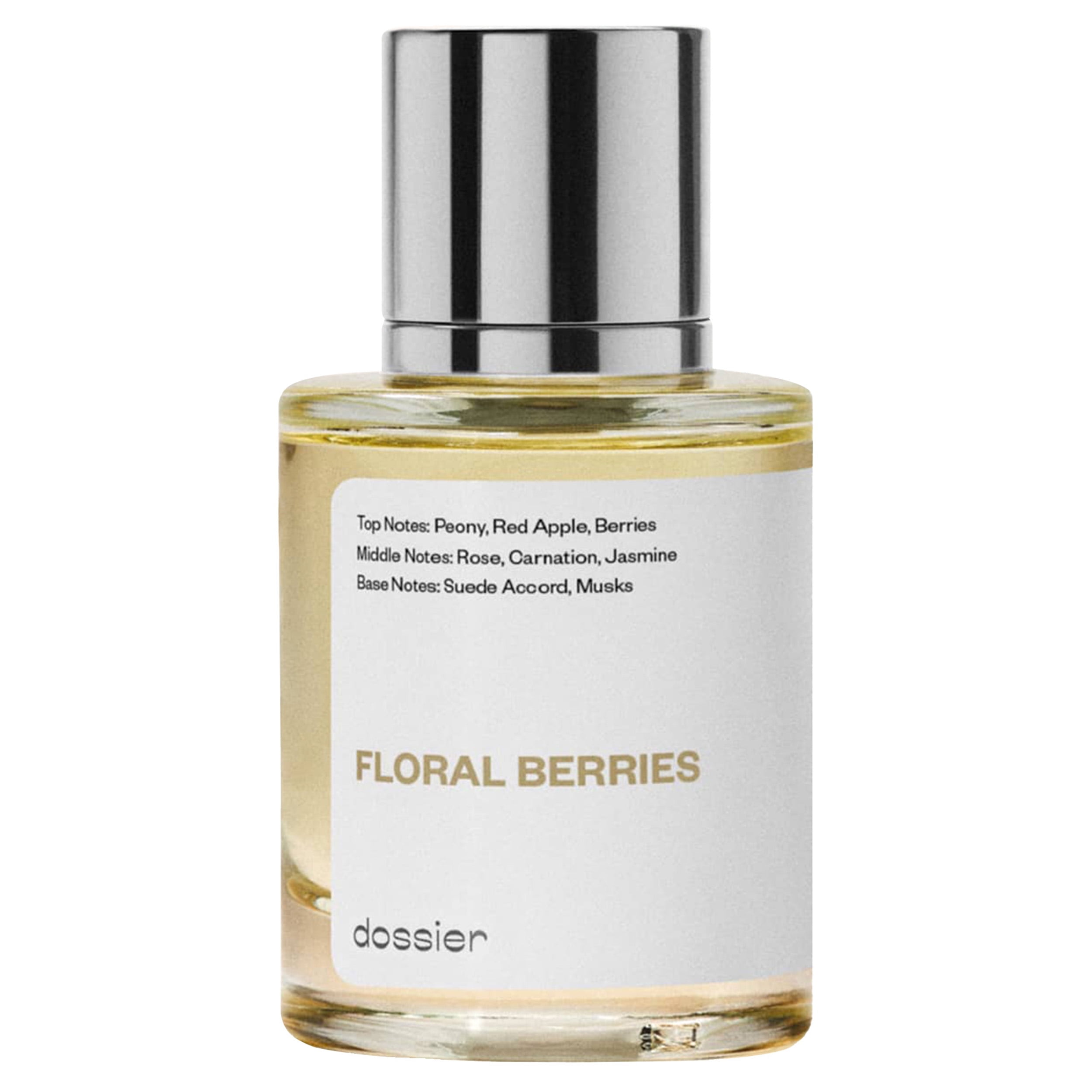 Dossier Floral Berries Eau De Parfum Inspired By Jo Malone Peony & Blush Suede Unisex Fragrance 1.7 oz