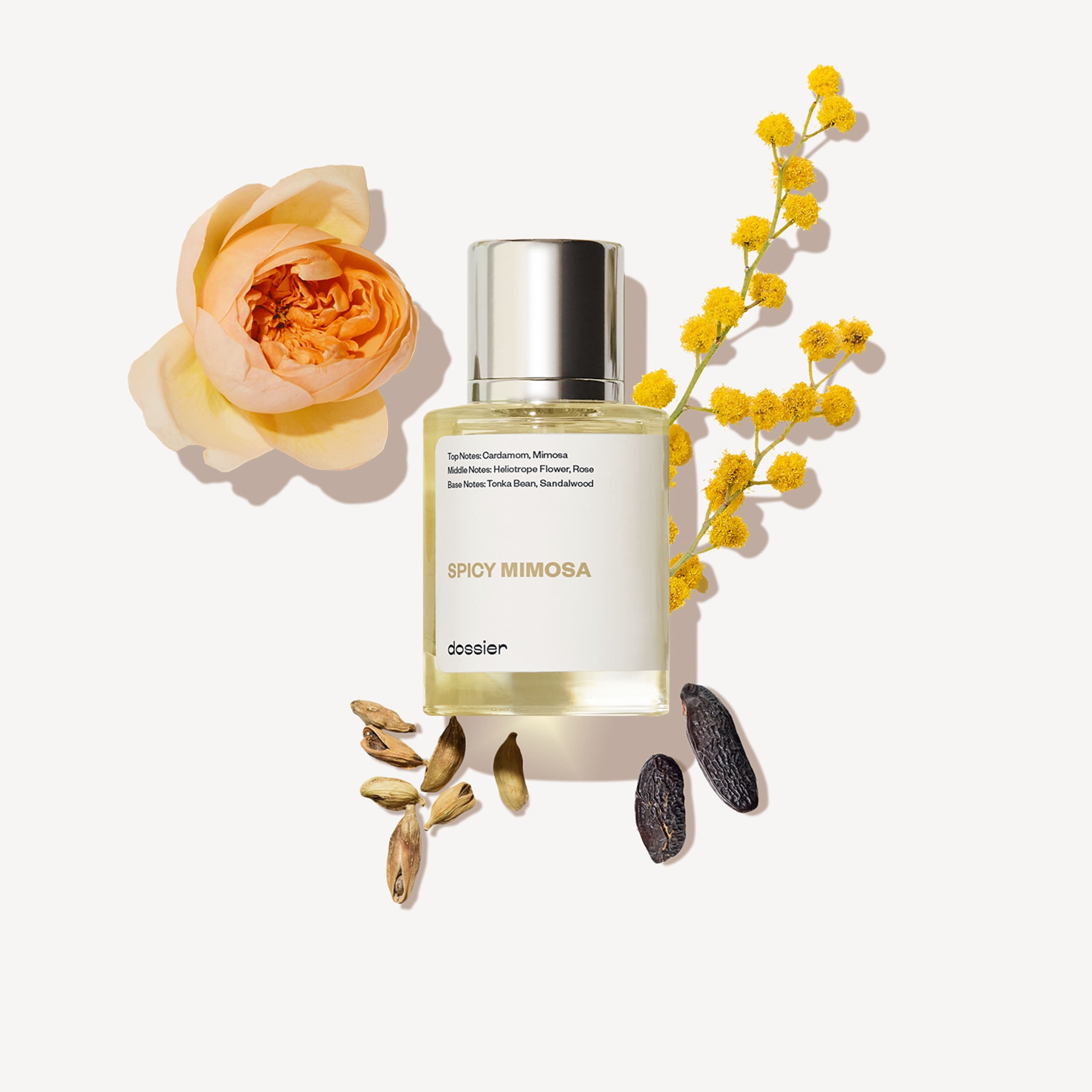 Dossier Spicy Mimosa Eau De Cologne 1.7 oz Inspired by Jo Malone's Mimosa & Cardamom Unisex Perfume