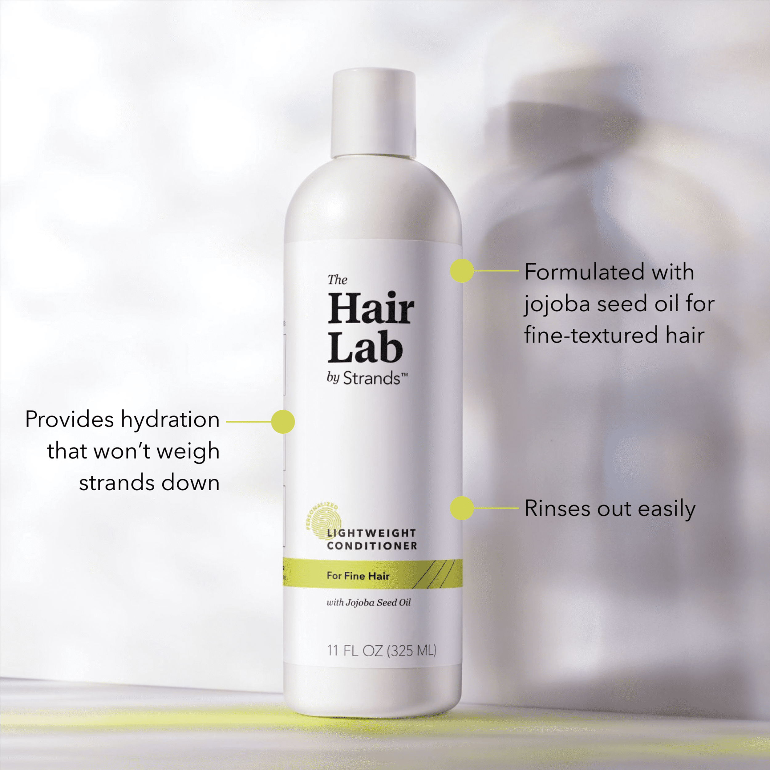 The Hair Lab Lightweight Jojoba Seed Oil Conditioner Fine Hair Sulfate Paraben Free 11 oz.