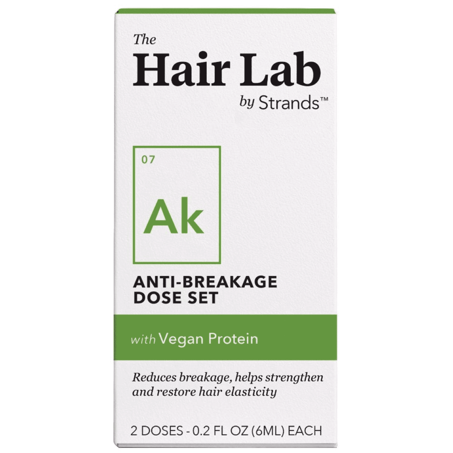 The Hair Lab Anti Breakage Shampoo Conditioner Dose Set Vegan Protein Fortify Hair 2 x 0.2 oz.