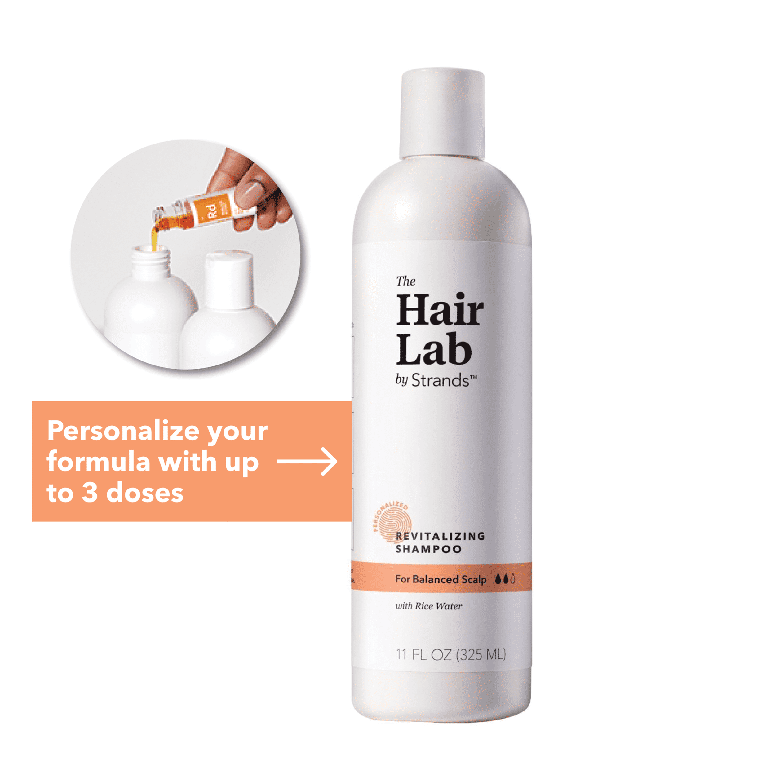 The Hair Lab Rice Water Revitalizing Shampoo Balanced Scalp Sulfate Paraben Free 11 oz