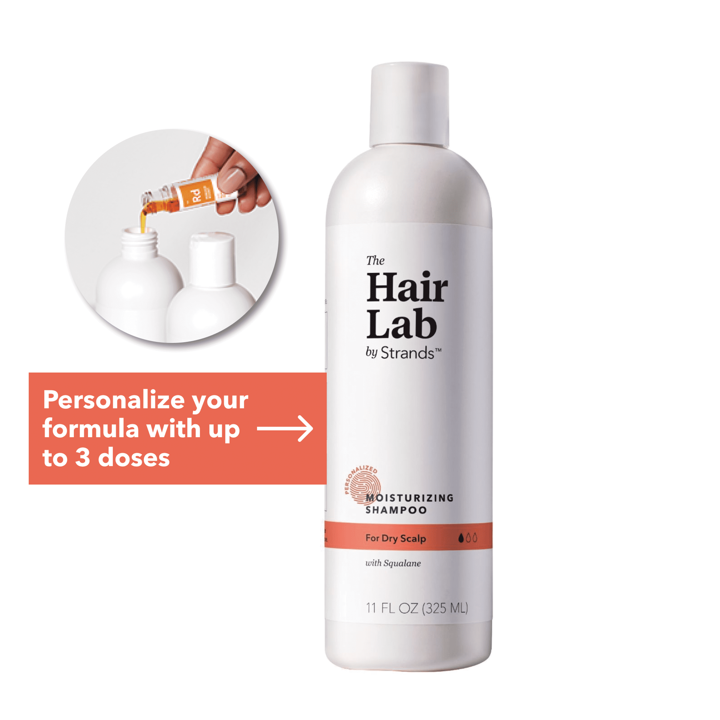 Hair Lab Moisturizing Shampoo Squalane Dry Scalp Sulfate Paraben Free 11 oz