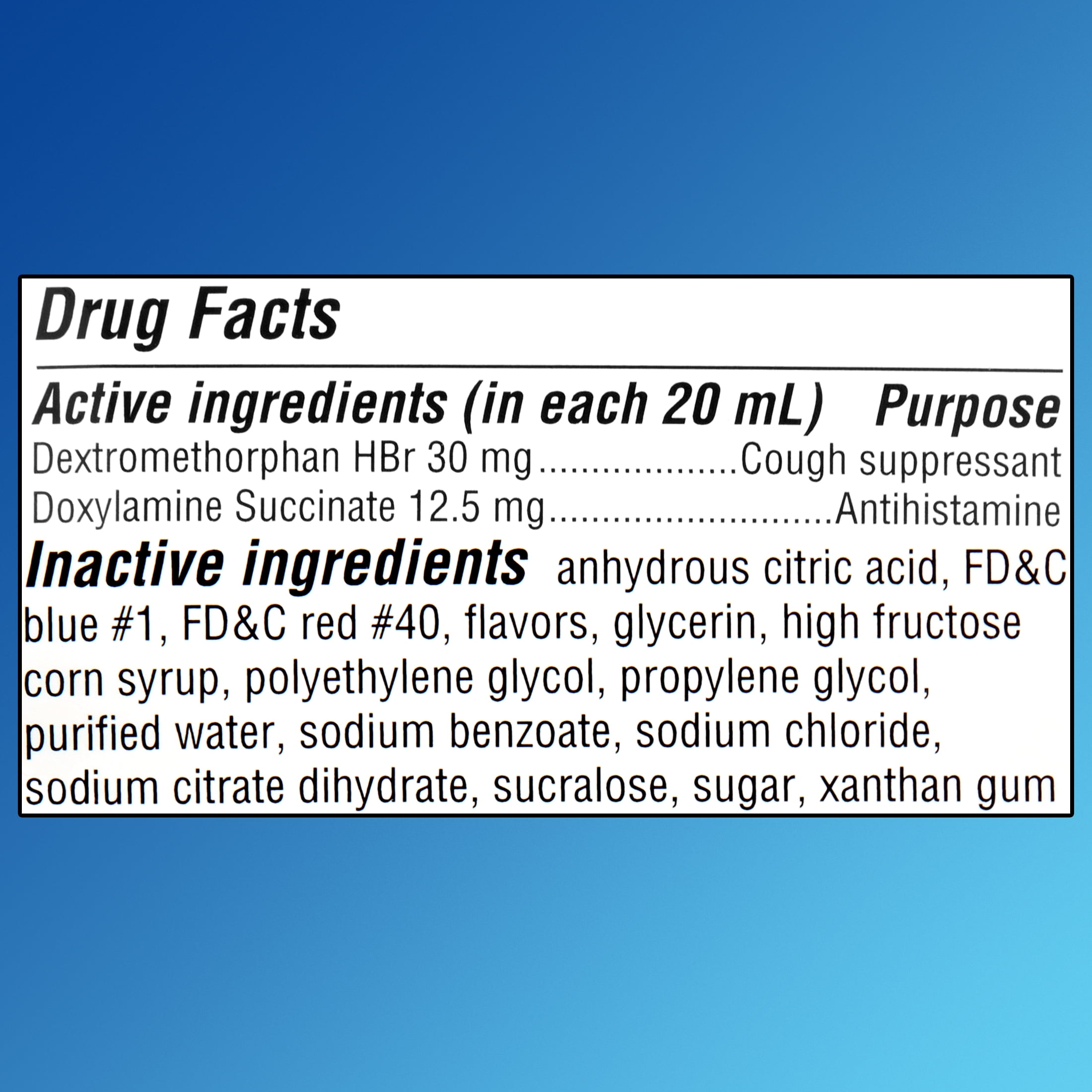 Equate Nighttime Cough Suppressant Tussin DM Max Liquid Allergy Relief 8 fl oz