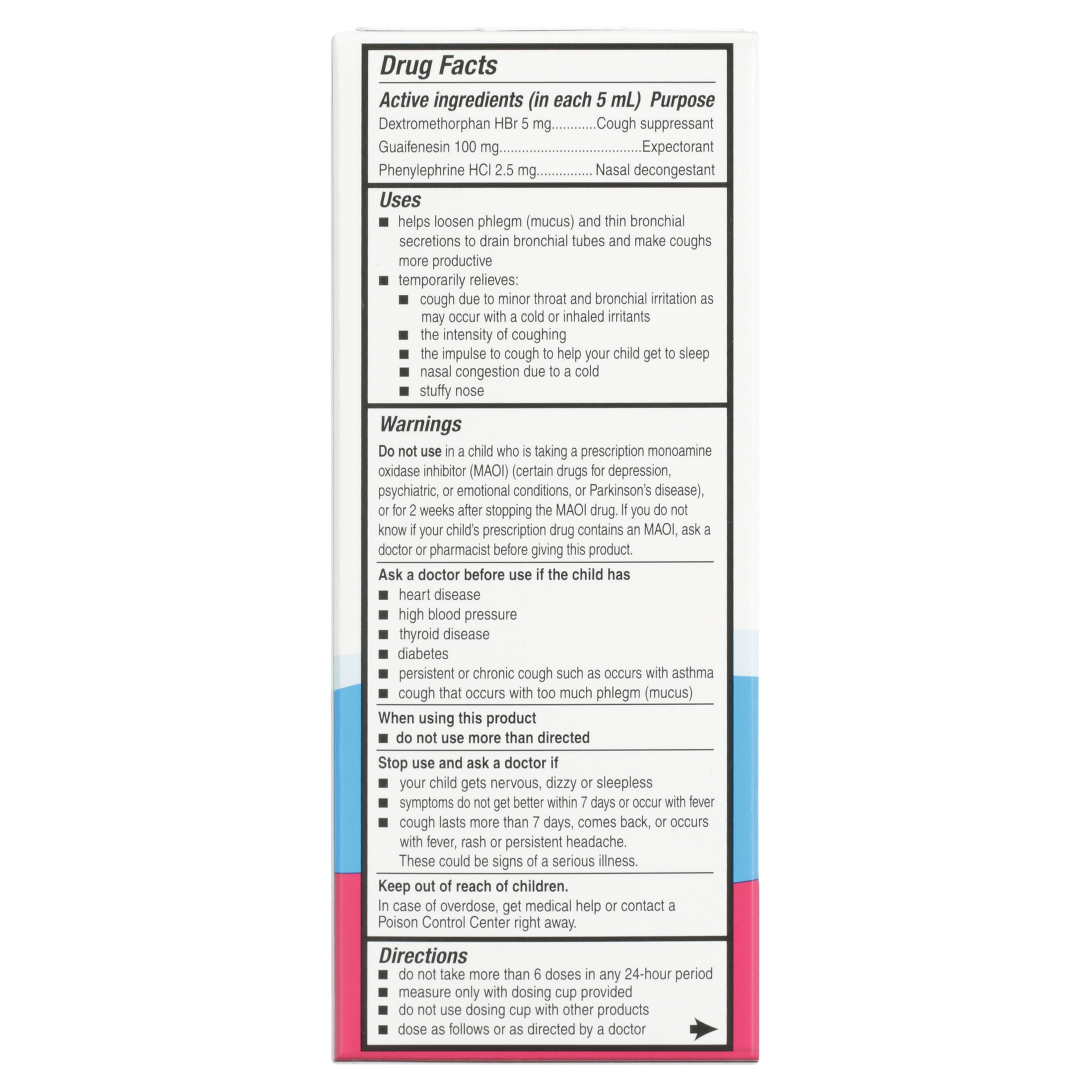 Equate Kids MultiSymptom Cold Very Berry Liquid 4 fl oz
