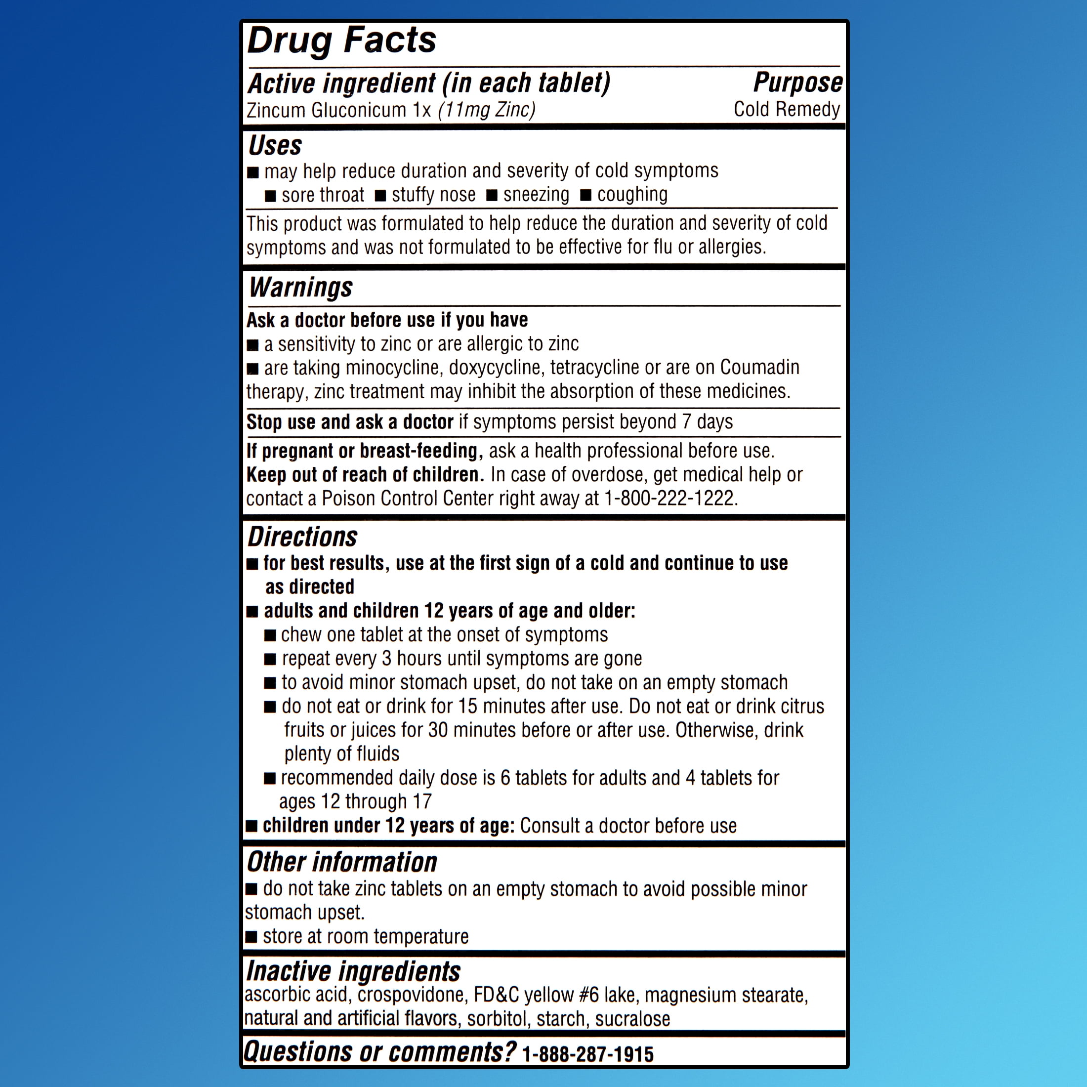 Equate Zinc Citrus Chewables 25 Count for Immune Support