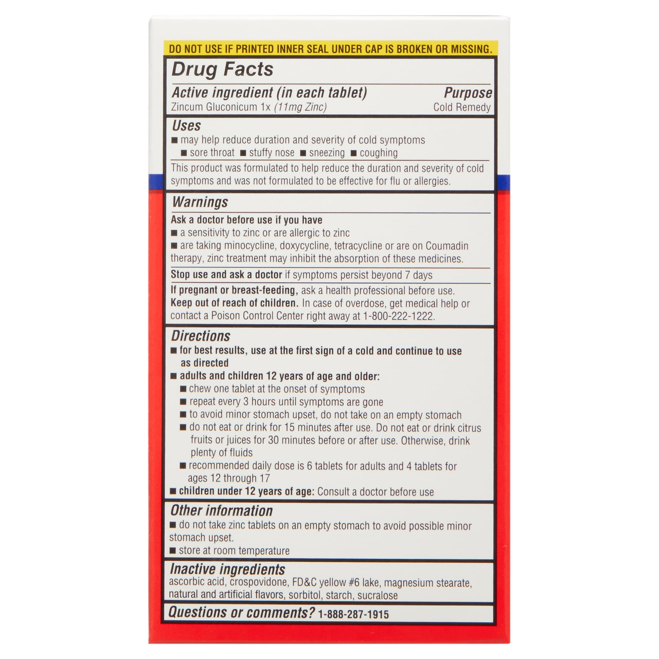 Equate Zinc Citrus Chewables 25 Count for Immune Support