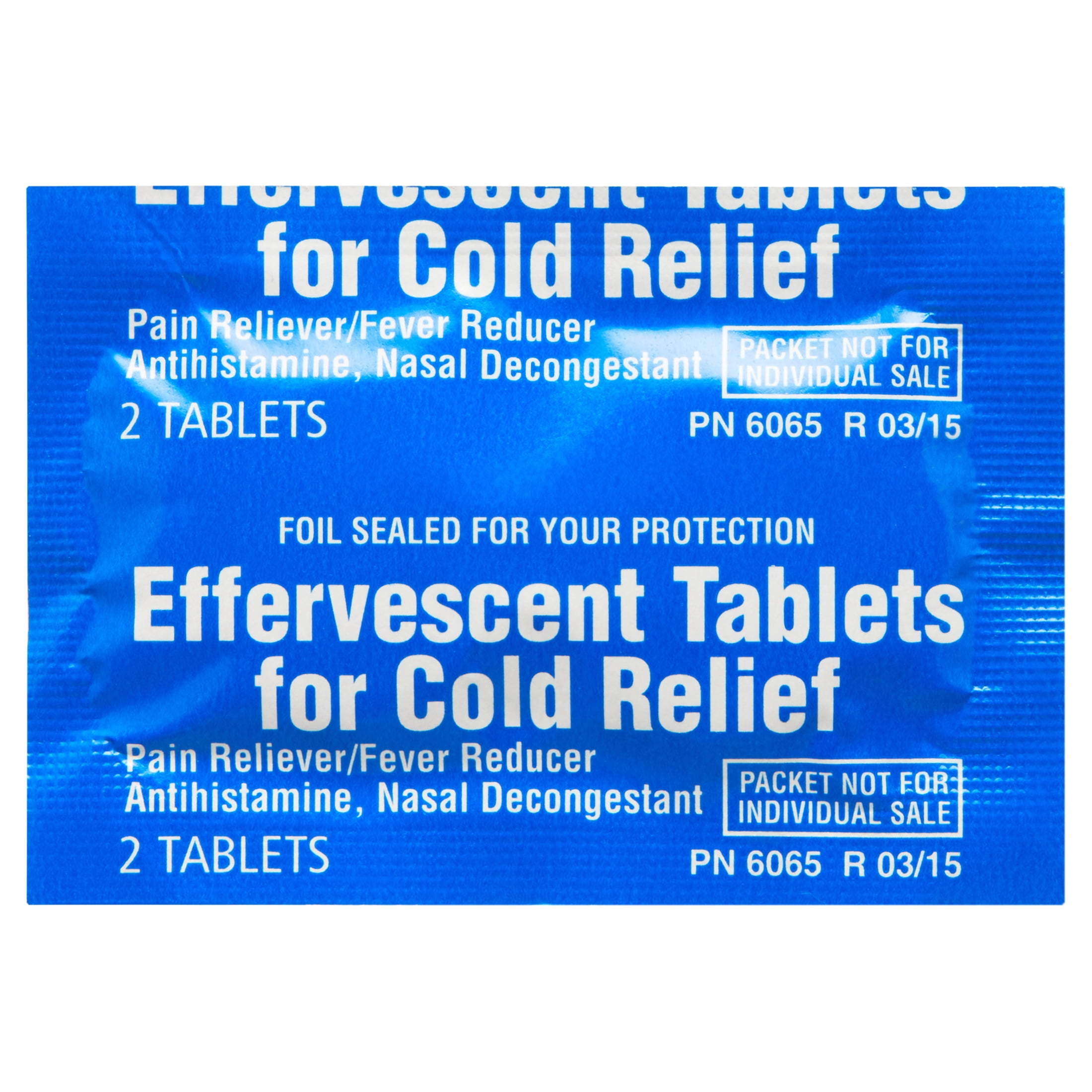 Equate Effervescent Cold Relief 48 Tablets for Fast Relief