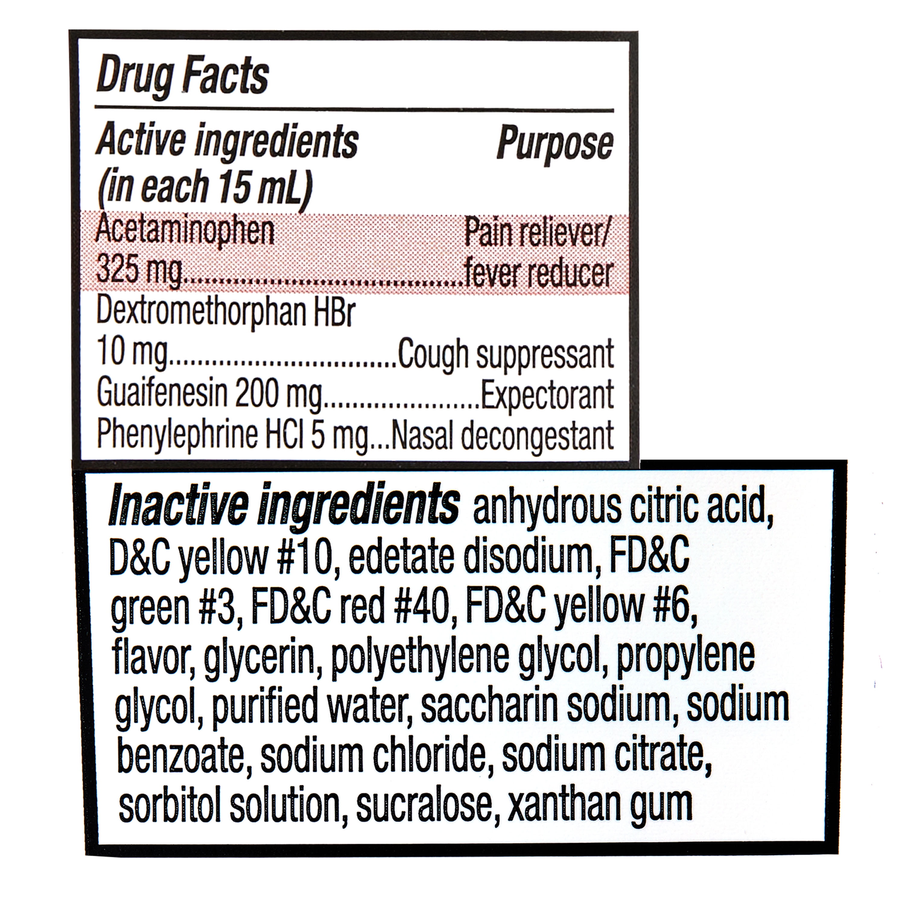 Equate Daytime Severe Cold Flu Honey Liquid 12 fl oz