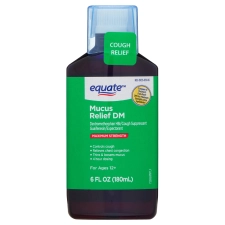 Equate Mucus Relief DM Liquid Cough Suppressant Expectorant 6 fl oz