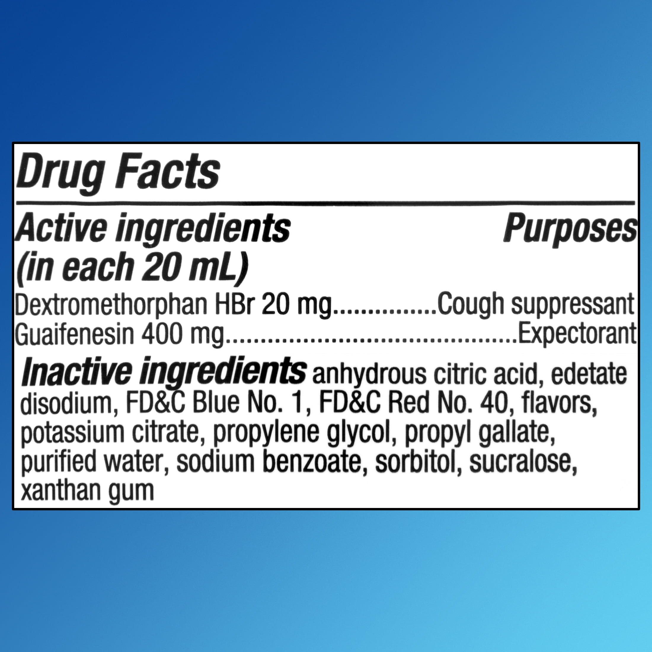 Equate Mucus Relief DM Liquid Cough Suppressant Expectorant 6 fl oz