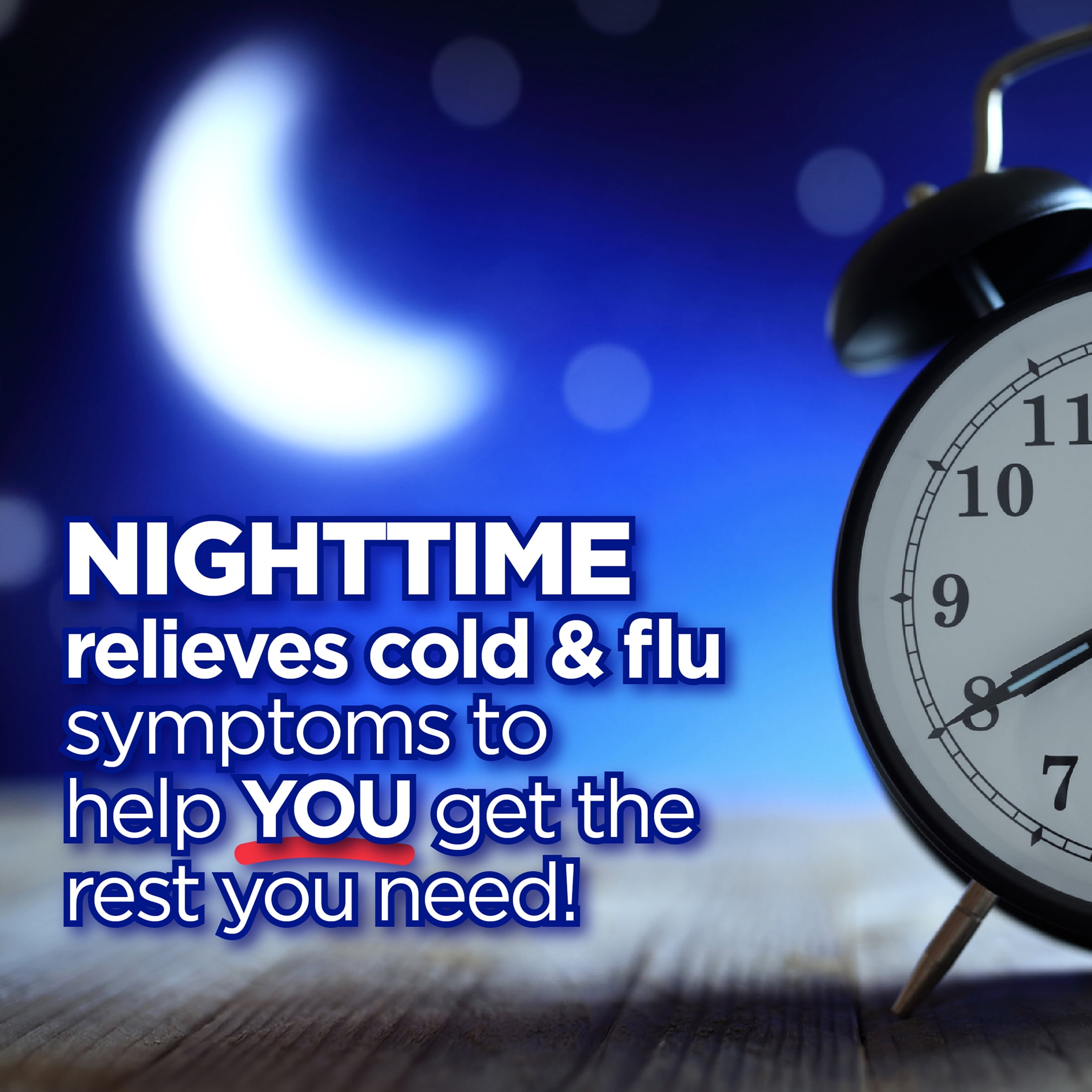 Equate Nighttime Vapor Ice Severe Cold Flu Coated Caplets 24 Count