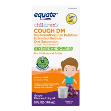 Equate Childrens 12 Hour Cough Relief DM Liquid Grape 5 oz
