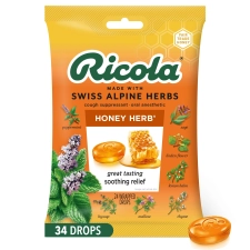 Ricola Honey Herb Cough Drops Throat Relief Cough Suppressant 24 Count