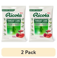 Ricola Max Throat Care Swiss Cherry Cough Drops 34 Count x2 Cough Suppressant