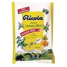 Ricola Sugar Free Lemonmint Herb Throat Drops 19 Drops 2 Pack