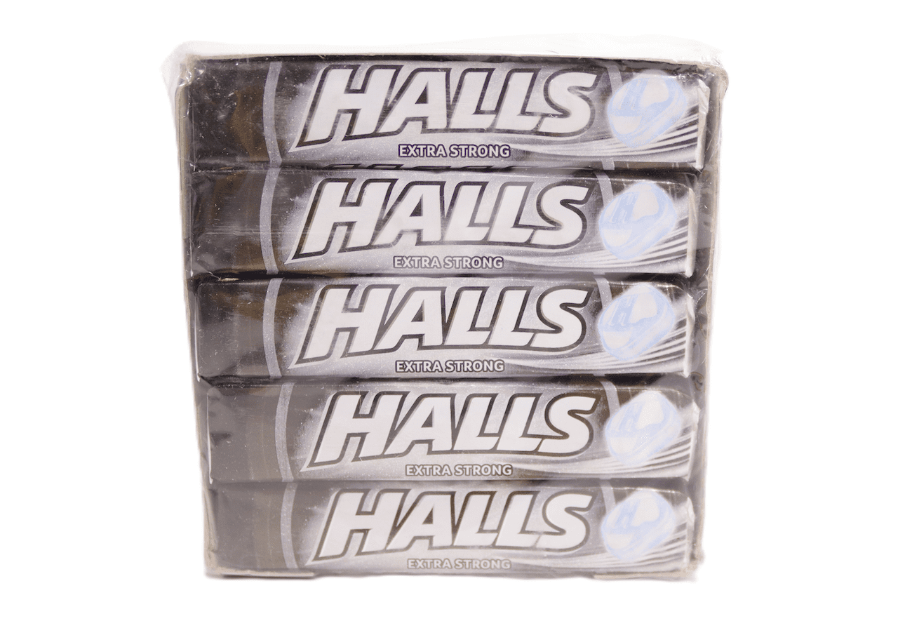 Halls Extra Strong Cough Drops Menthol 180 Drops 20 Sticks of 9 Drops