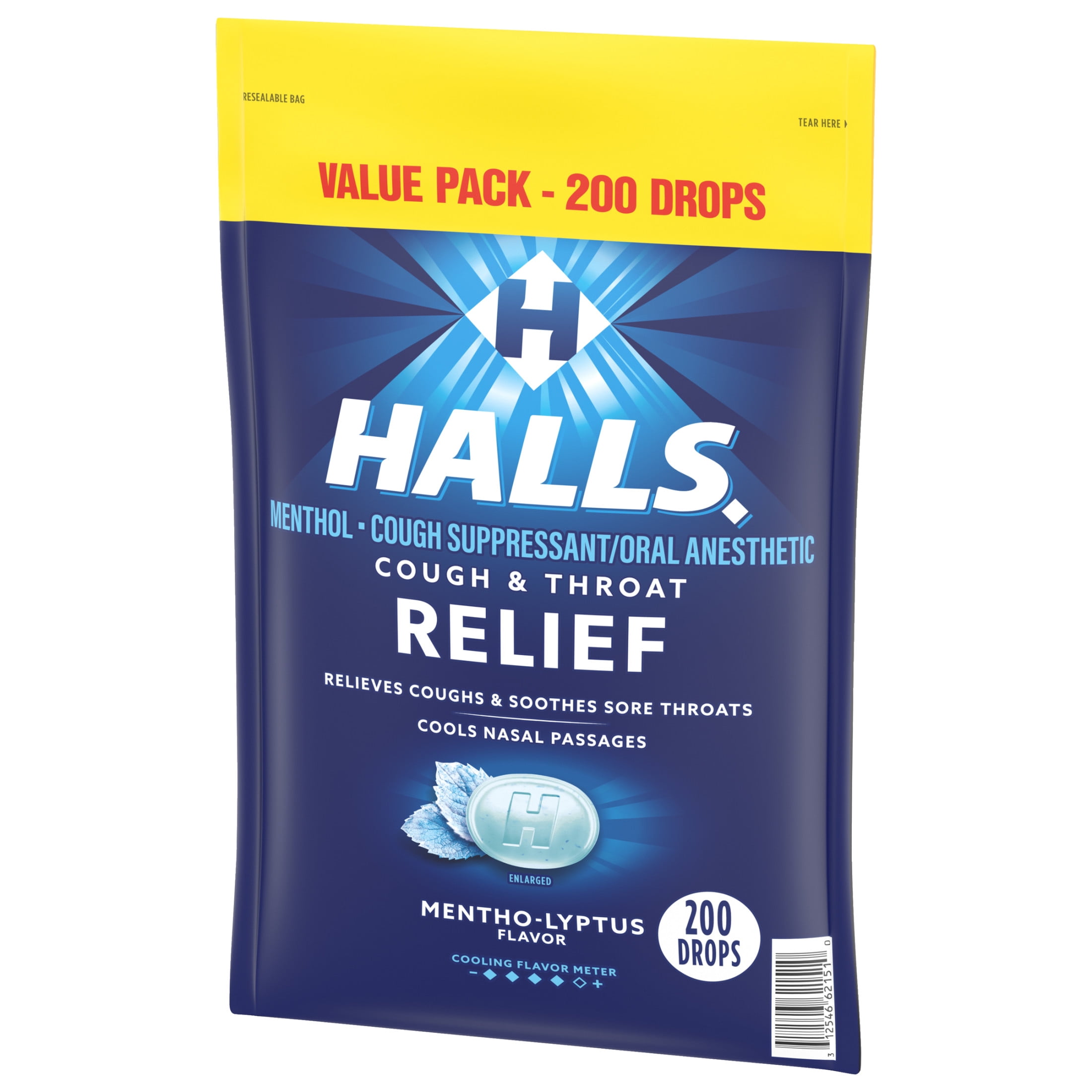 Halls Relief Variety Pack Cherry Mentho-Lyptus Cough Drops 2 Value Packs 400 Drops