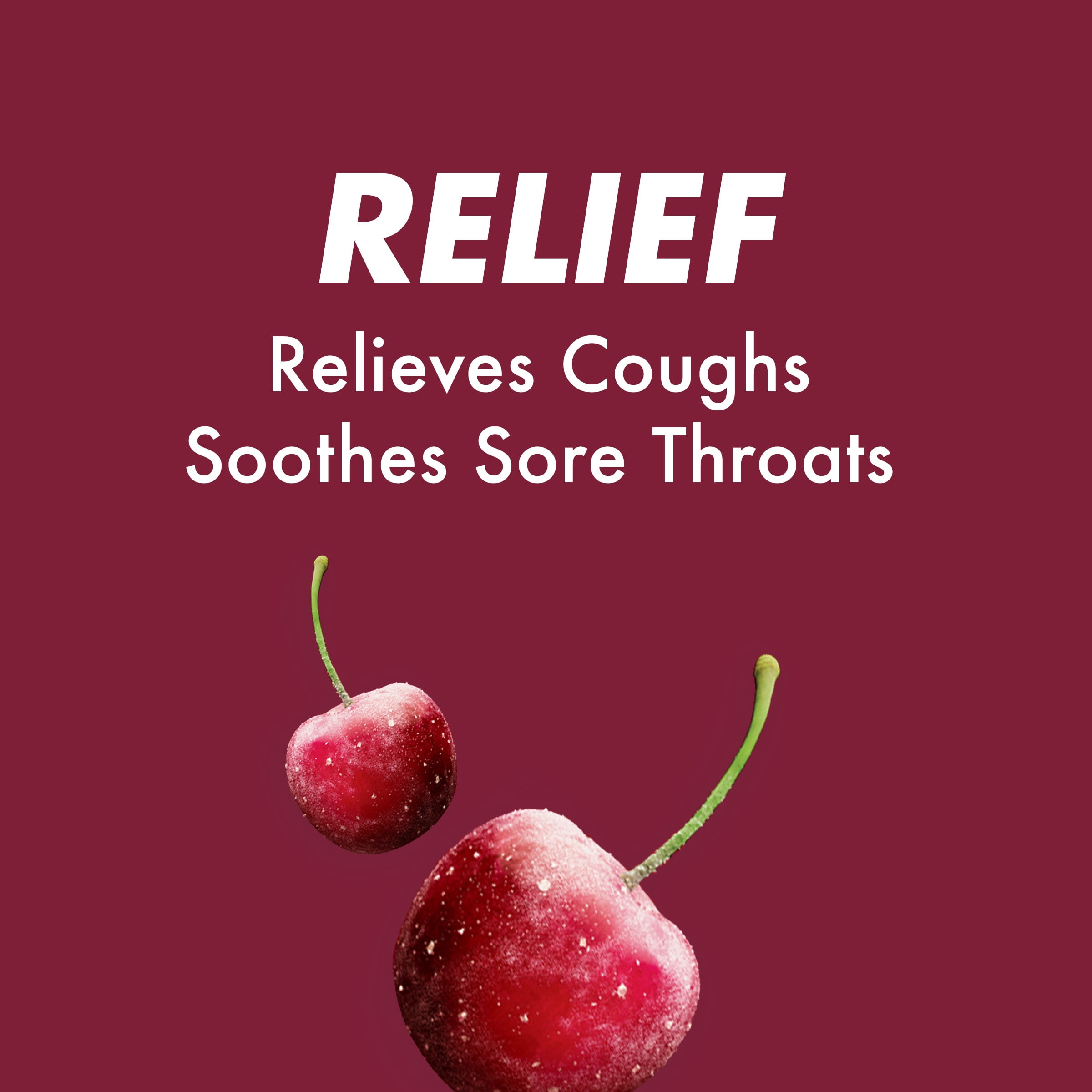 Halls Relief Black Cherry Sugar Free Cough Drops 25 Drops