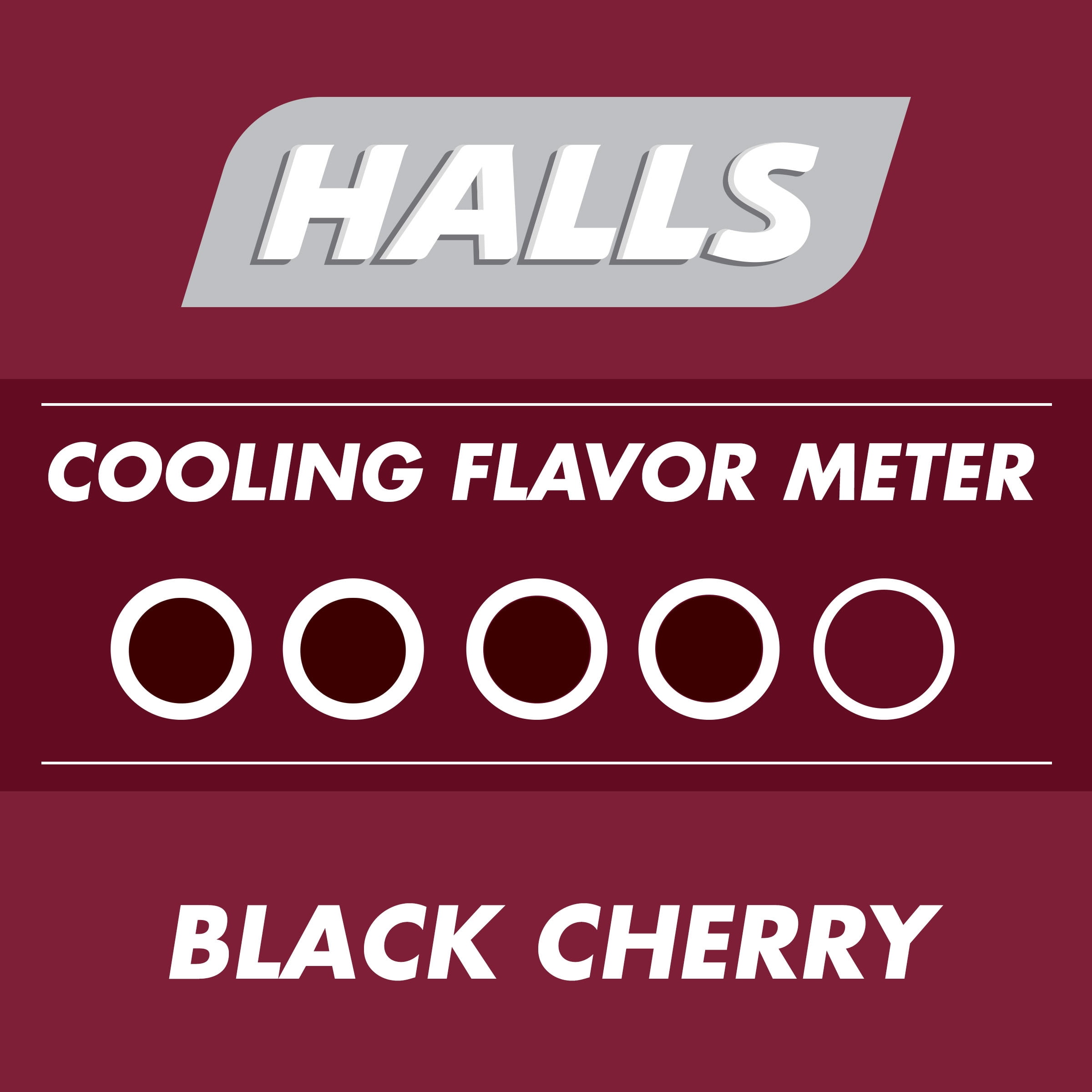 Halls Relief Black Cherry Sugar Free Cough Drops 25 Drops