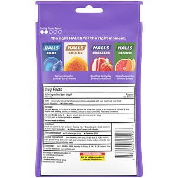 Halls Breezers Cool Creamy Strawberry Drops 25 ea Pack of 3