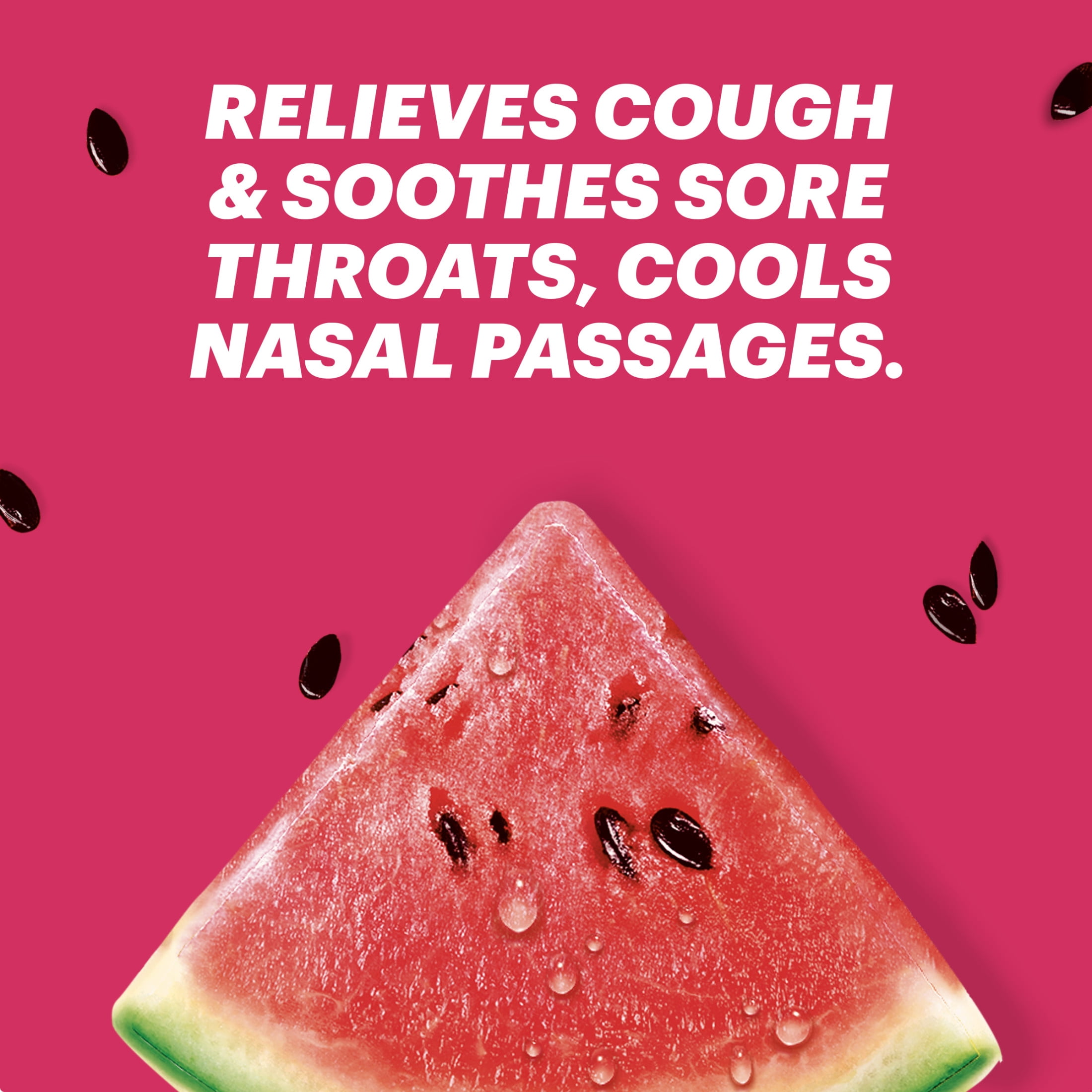 Halls Minis Watermelon Flavor Sugar Free Cough Drops 24 Drops Bundle