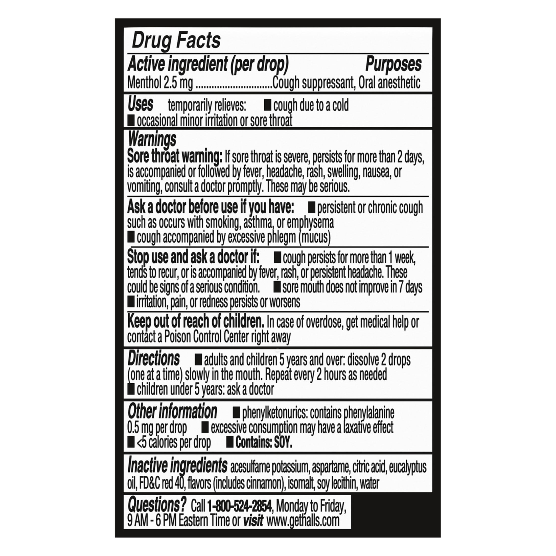 Halls Minis Watermelon Flavor Sugar Free Cough Drops 24 Drops Bundle