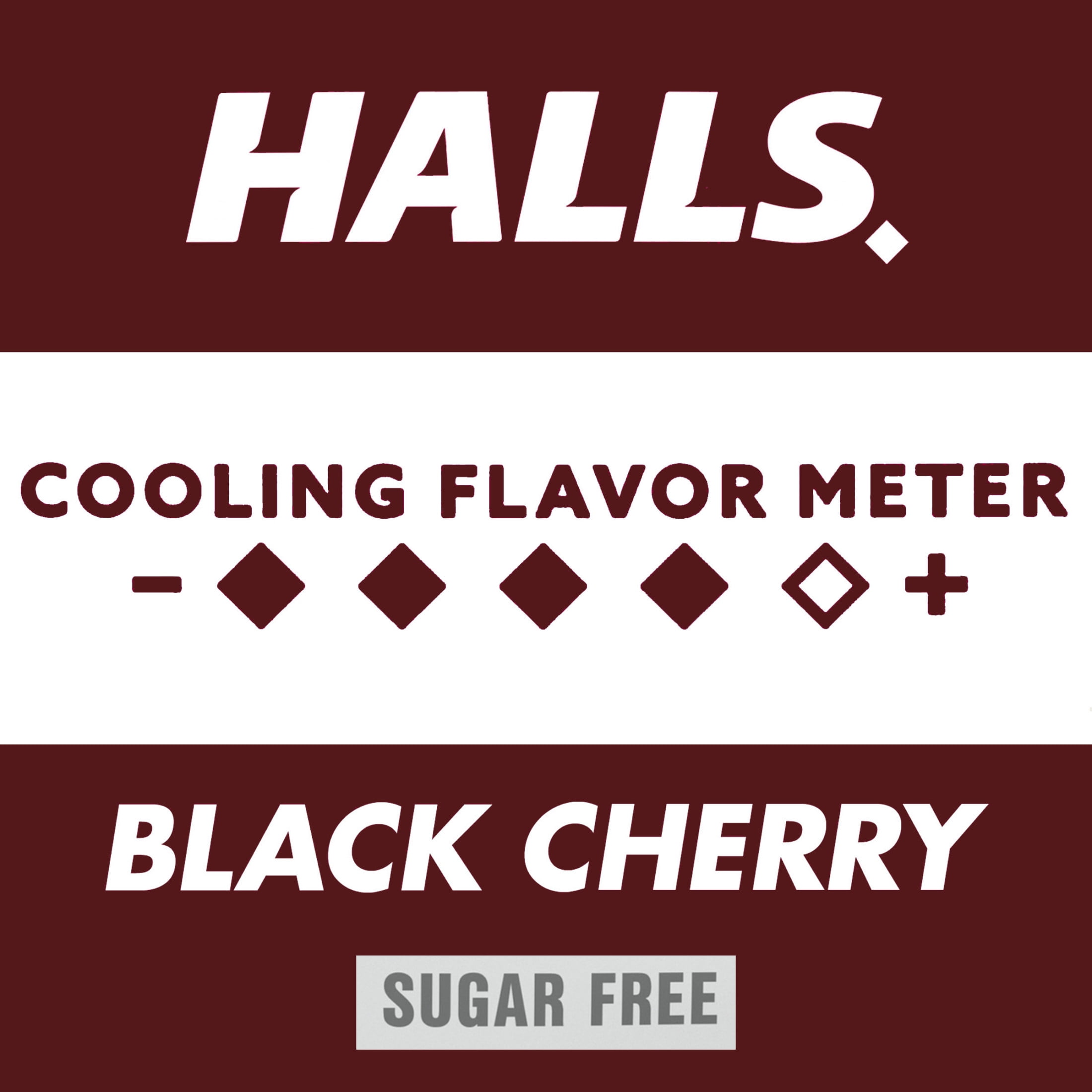 Halls Relief Sugar Free Black Cherry Cough Drops Economy Pack 70 Drops