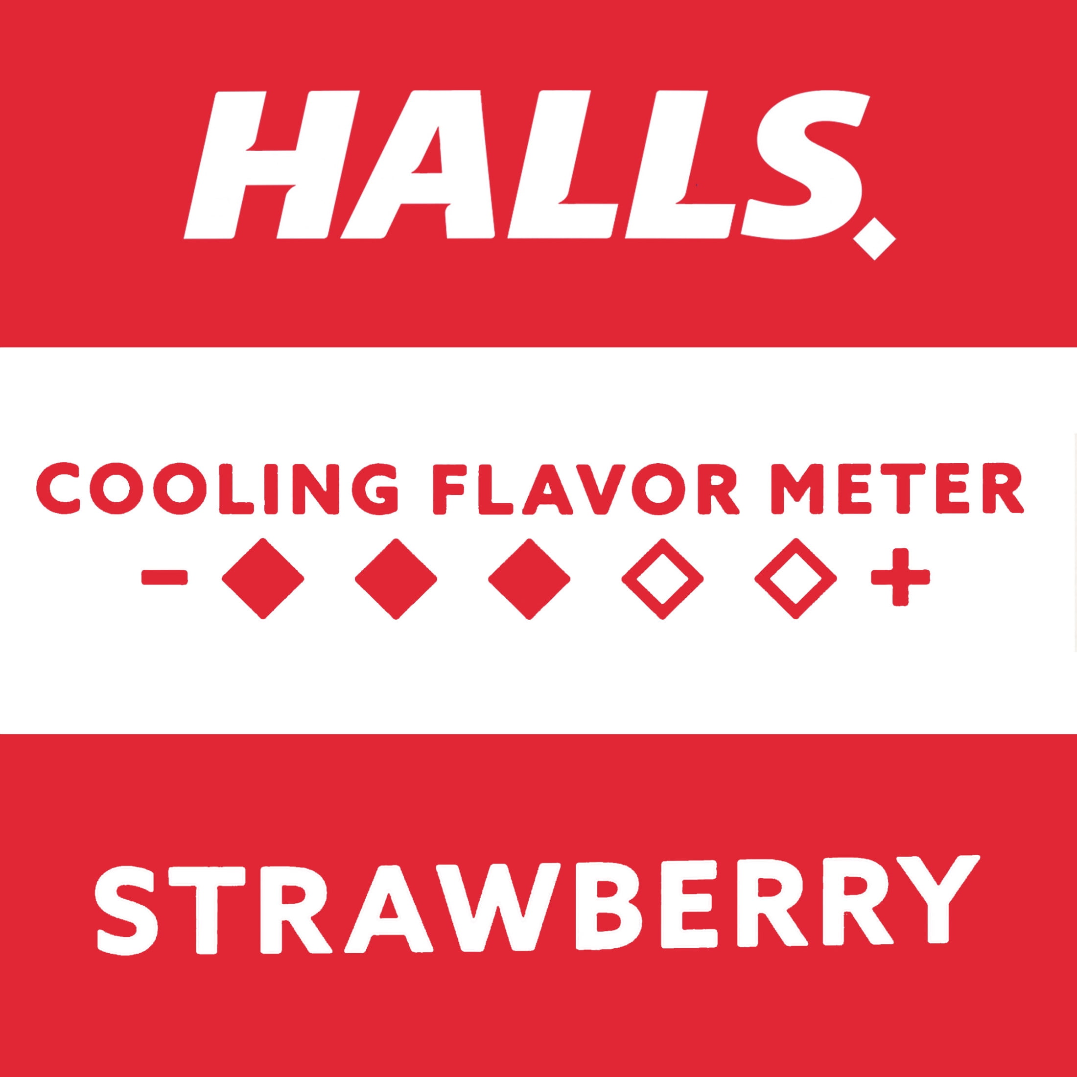 Halls Relief Strawberry Cough Drops Economy Pack 80 Drops