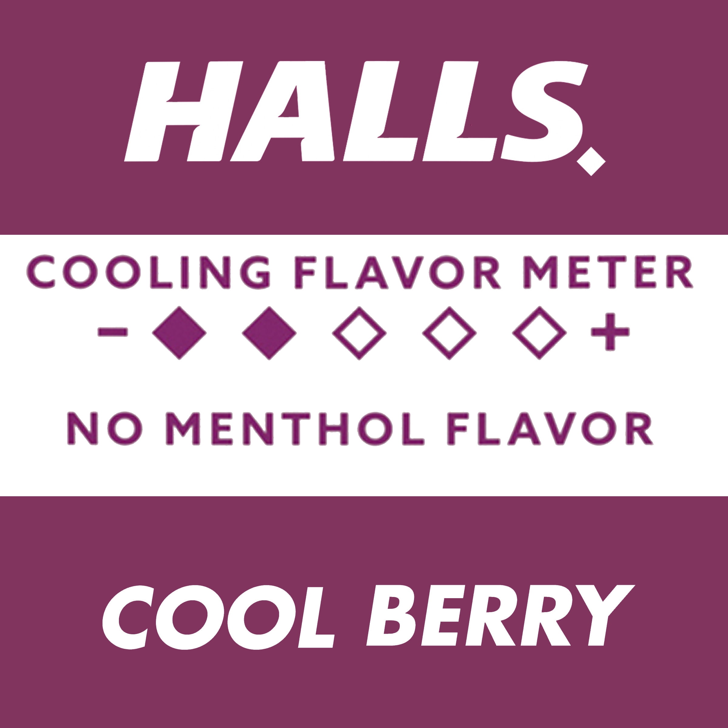 Halls Cool Berry Throat Drops 25ct (Formerly Breezers) 3 Pack