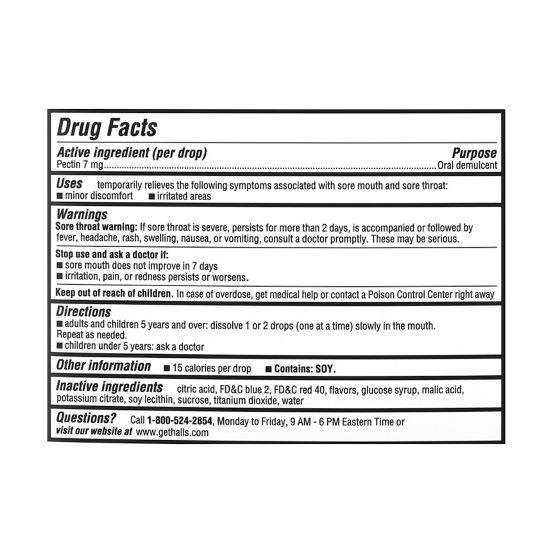 Halls Throat Soothing Cool Berry Throat Drops Economy Pack 70 Drops