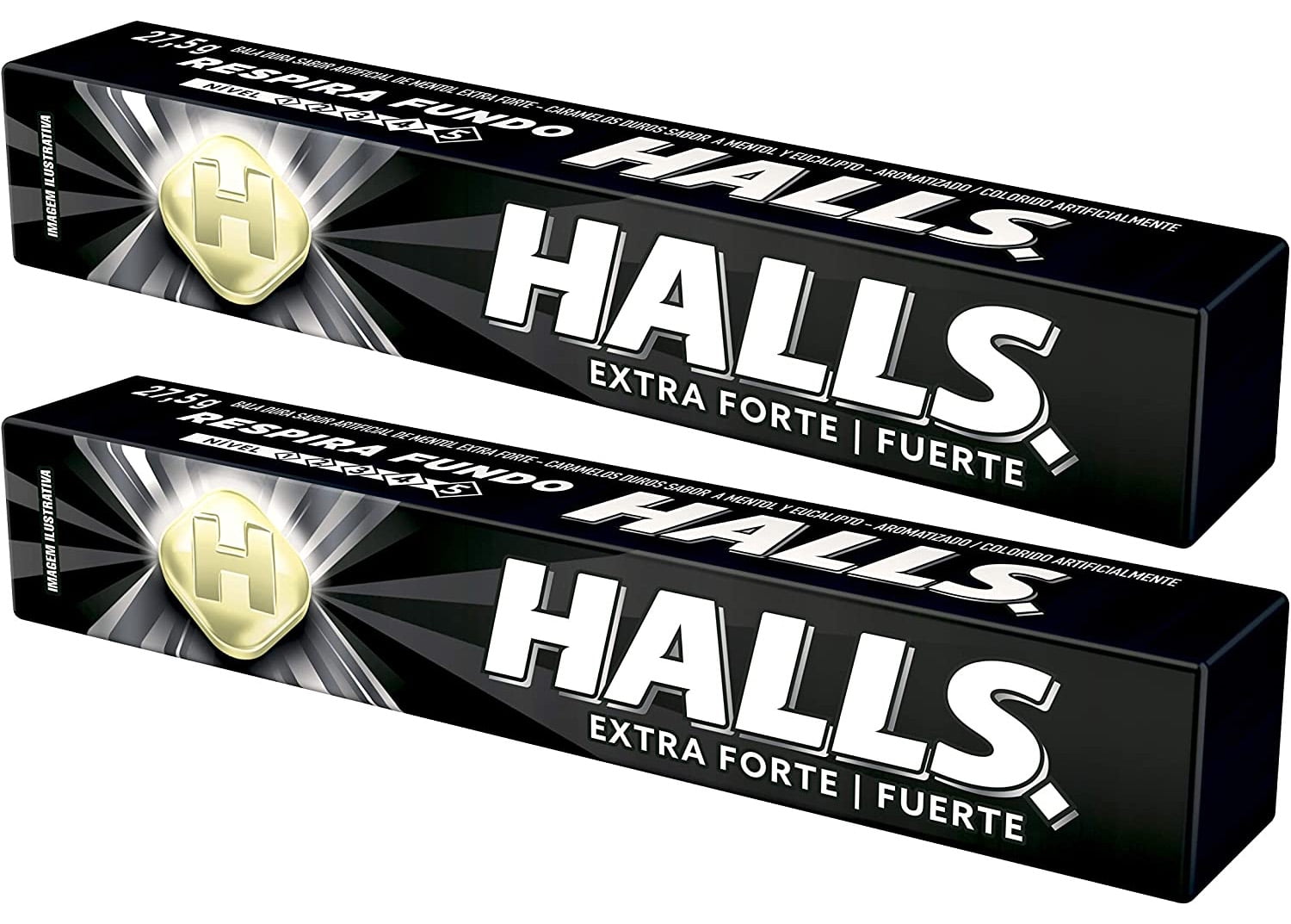 Halls Extra Strong Forte Menthol Throat Drops Level 5 Two Packs of 10 Drops 20 Total Drops for AmerikaSepetim