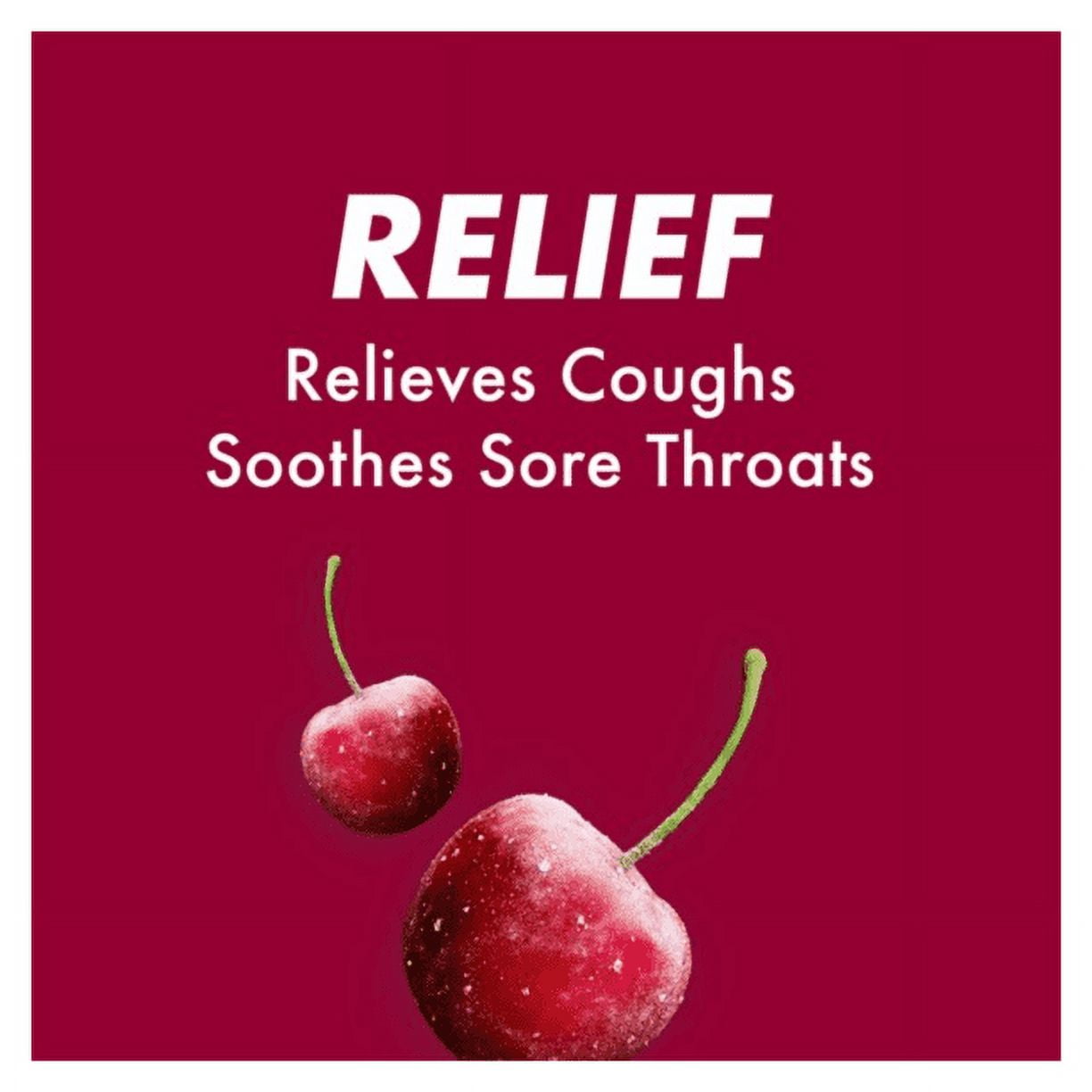 Halls Relief CHERRY Flavor Cough Suppressant Oral Anesthetic Drops 5-Pack 45 Drops