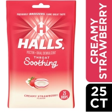 Halls Breezers Drops Cool Berry 25 Each Pack of 2