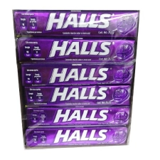 Halls Cough Drops 9Ct Mora Azul 12-Pack Cold Allergy Cheap Wholesale Discount Bulk Pharmacy Winter
