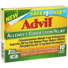 Advil Allergy Congestion Relief Tablets 1 Count Headache Pain Relief Grab Varieties Flavors