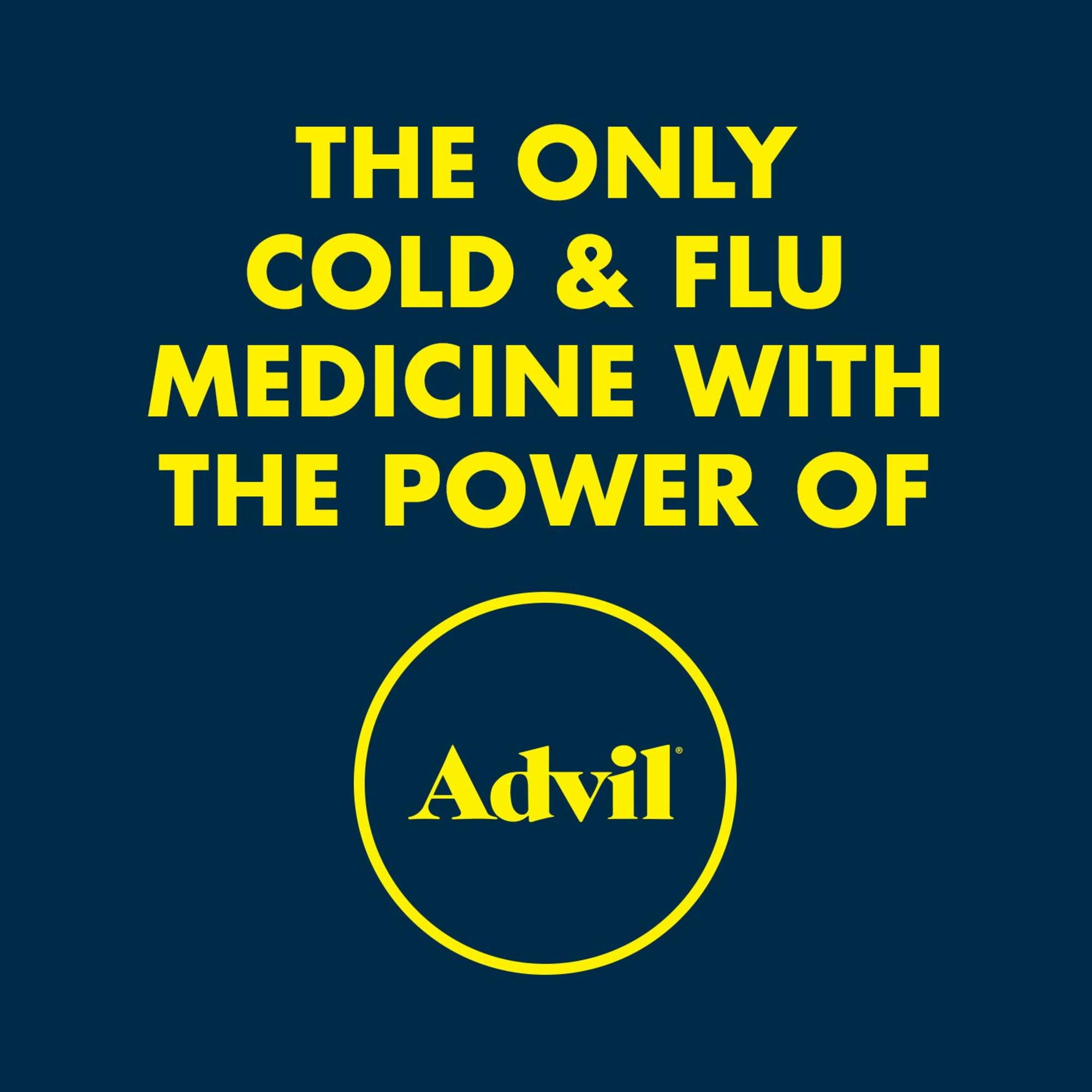 Advil MultiSymptom Cold Flu Medicine Fever Reducer Coated Tablets 20 Count