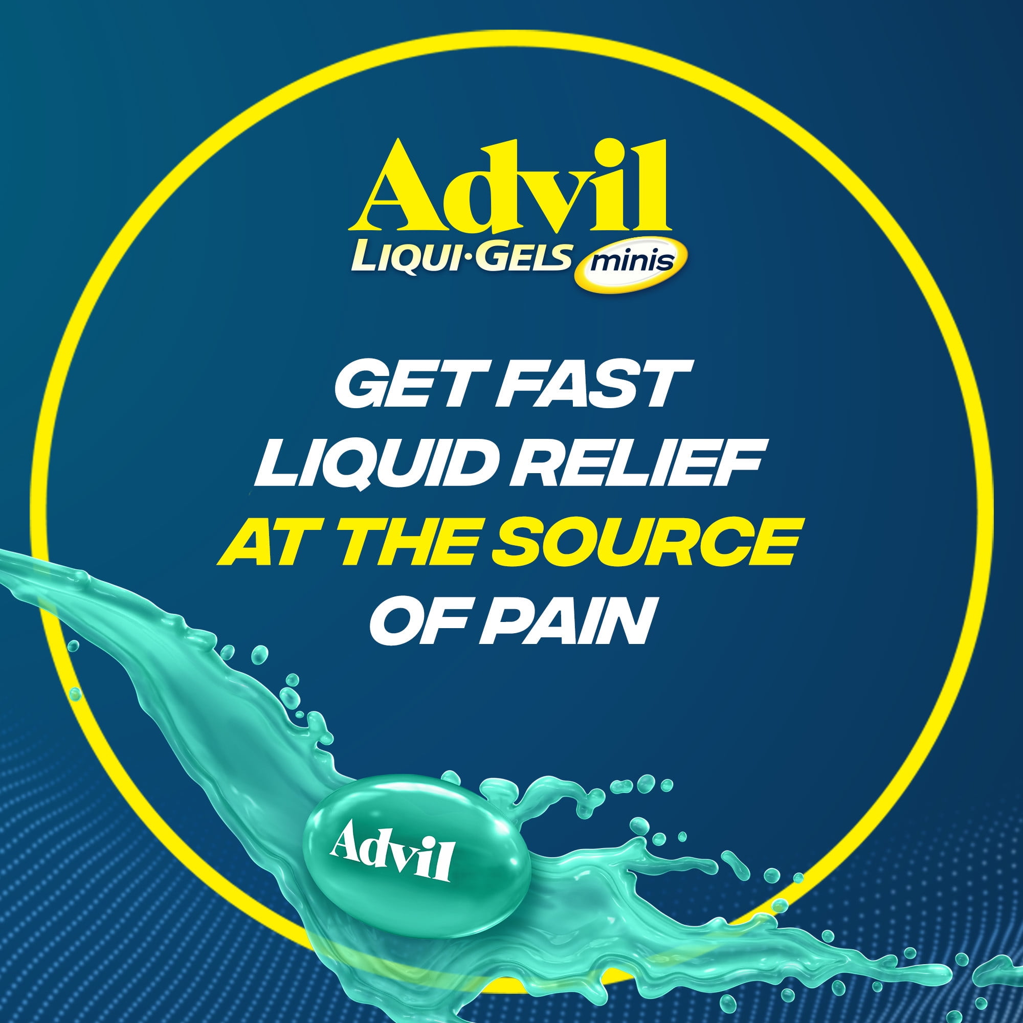 Advil Liqui-Gels Minis Headache Fever Reducer Capsules 200 Mg Ibuprofen 8 Count