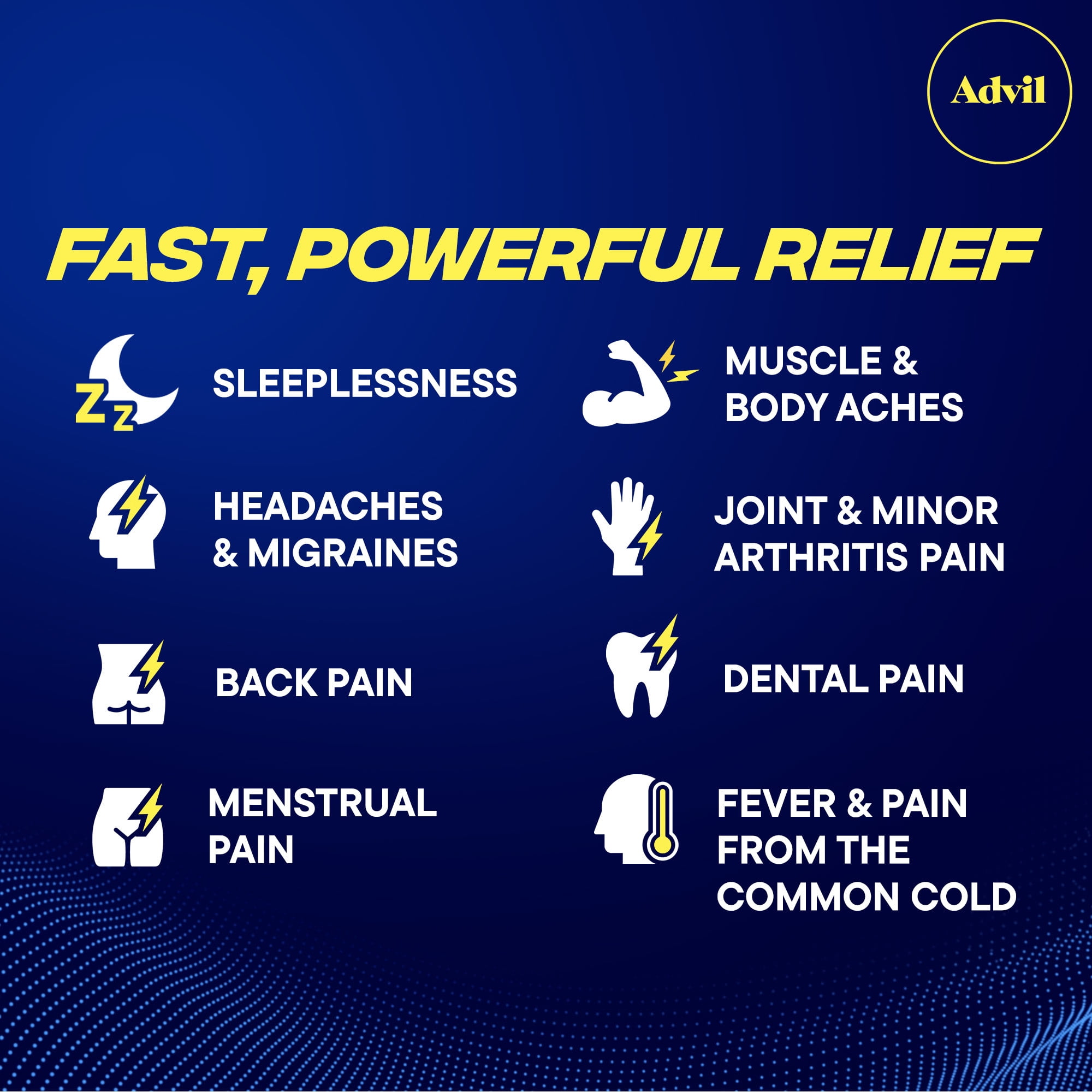 Advil PM Pain Relievers Liquid Filled Capsule Ibuprofen Diphenhydramine Sleep Aid 80 Count