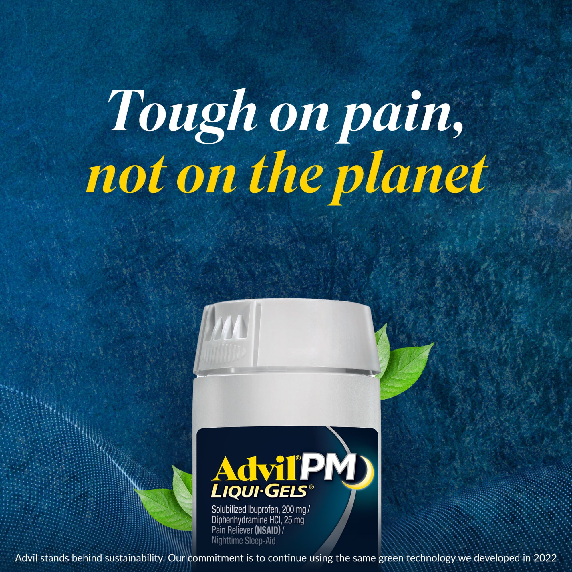 Advil PM Pain Relievers Liquid Filled Capsule Ibuprofen Diphenhydramine Sleep Aid 80 Count