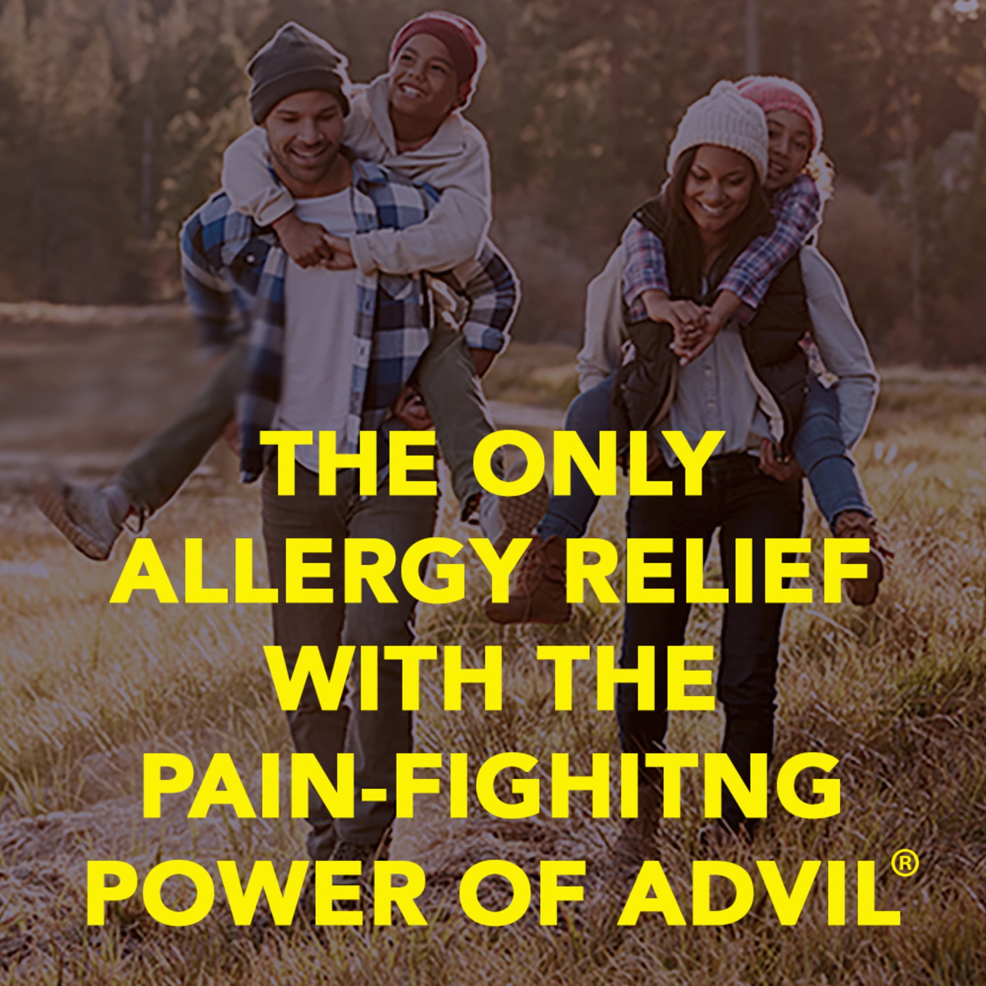 Advil Allergy Congestion Relief Pain Fever Reducer 50 Count Tablets