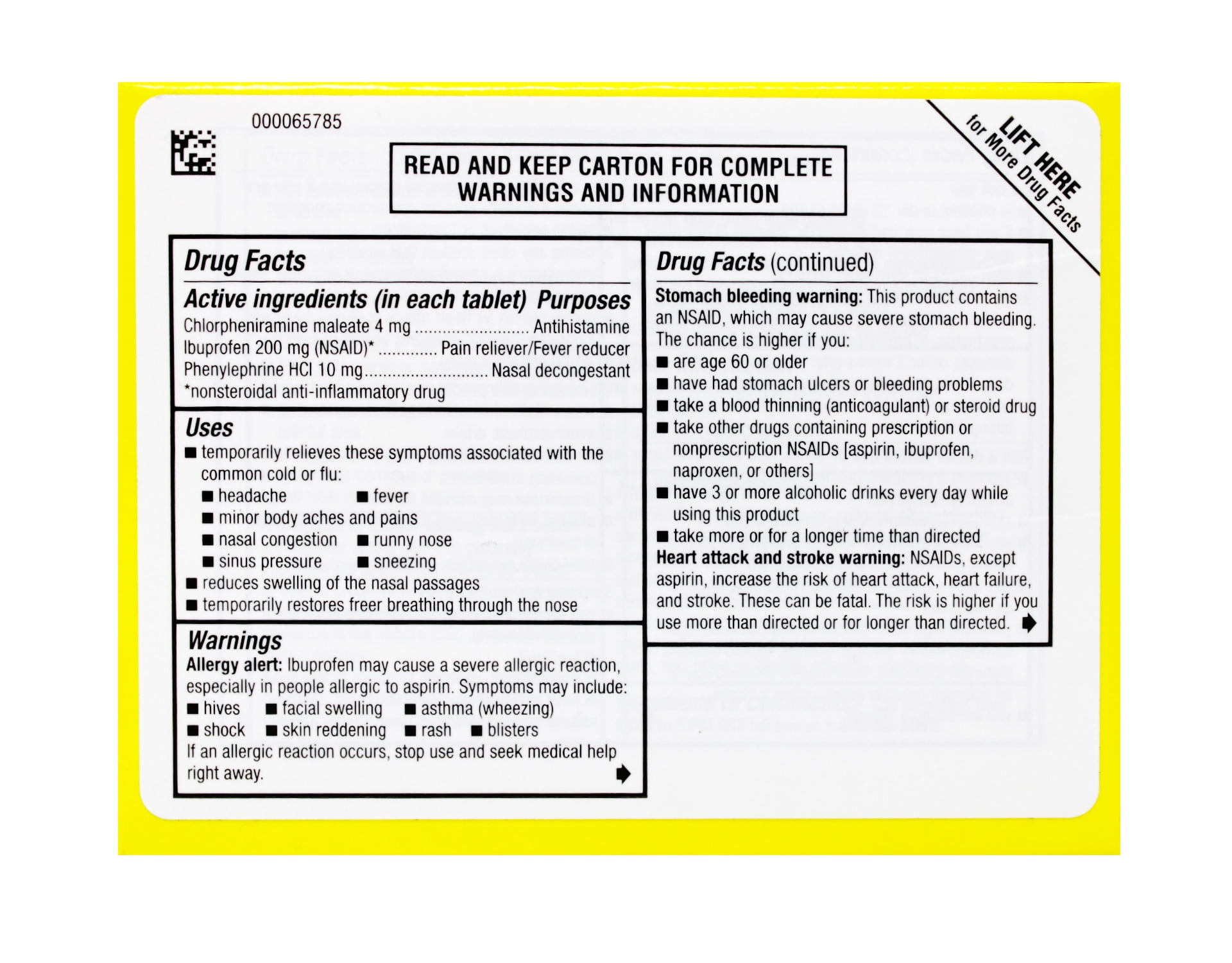 Advil Multi Symptom Cold Flu Coated Tablets 10 Ea 2 Pack
