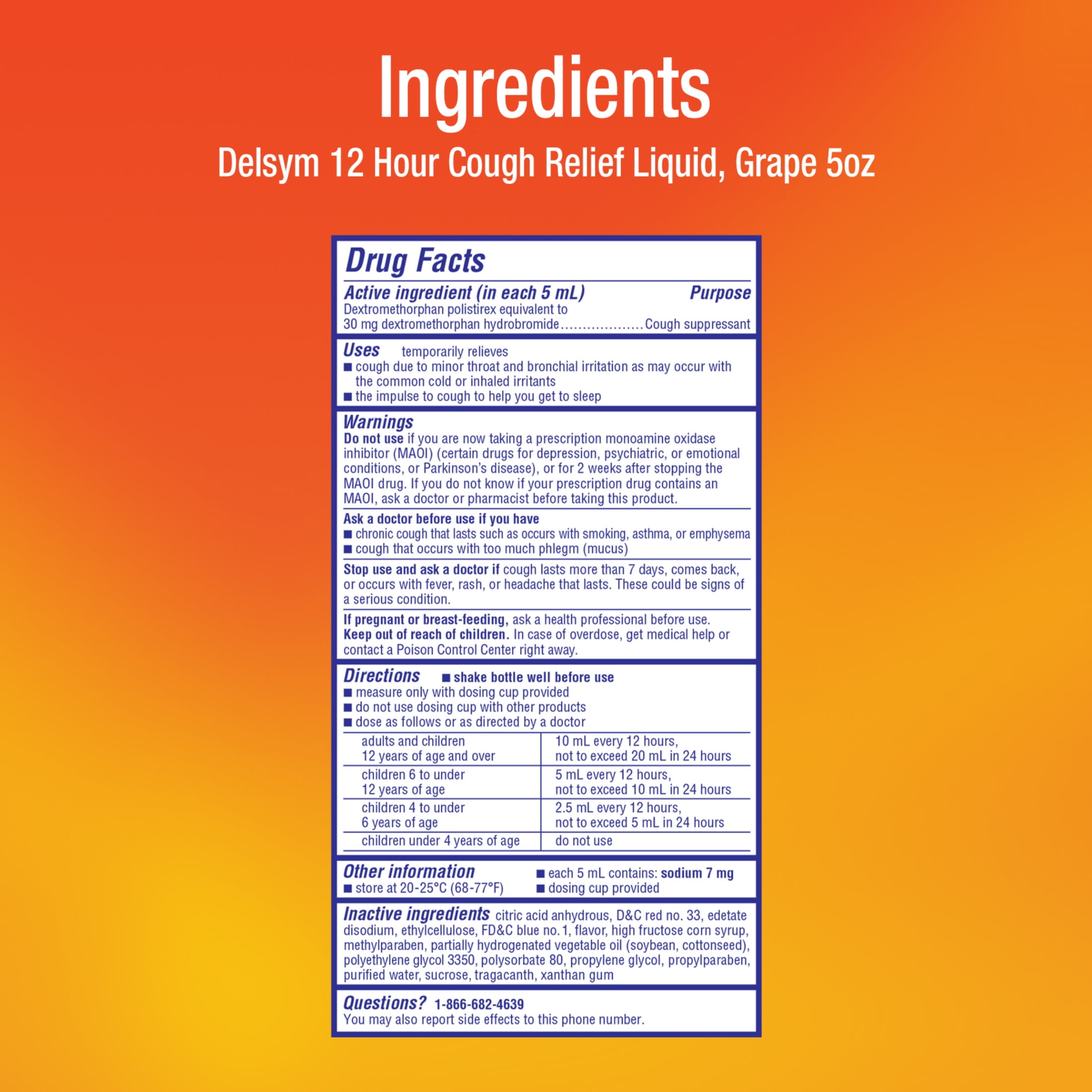 Delsym Adult 12-Hour Cough Relief Liquid Grape Flavor 5 Fl Oz - 1 Pharmacist