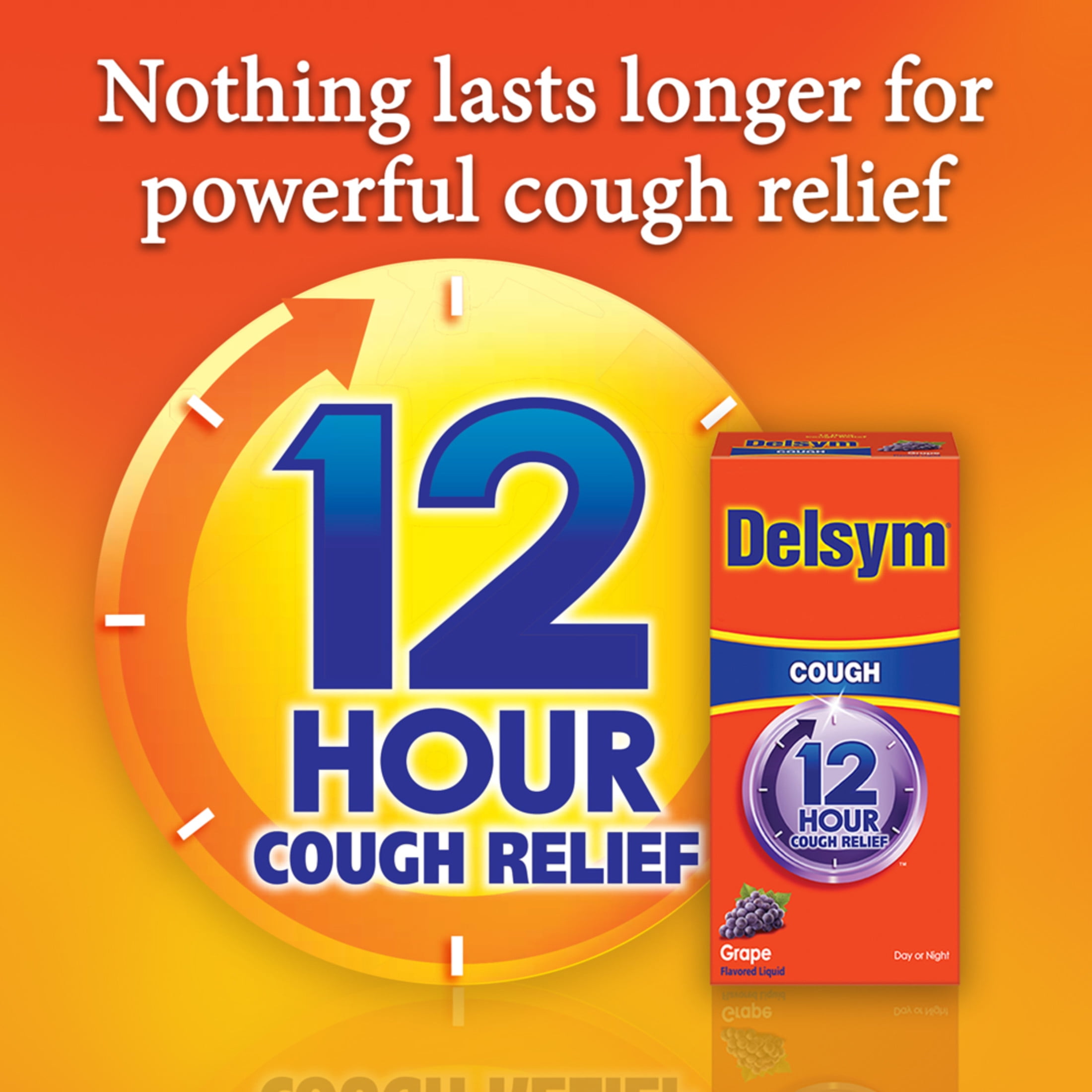Delsym Adult 12-Hour Cough Relief Liquid Grape Flavor 5 Fl Oz - 1 Pharmacist