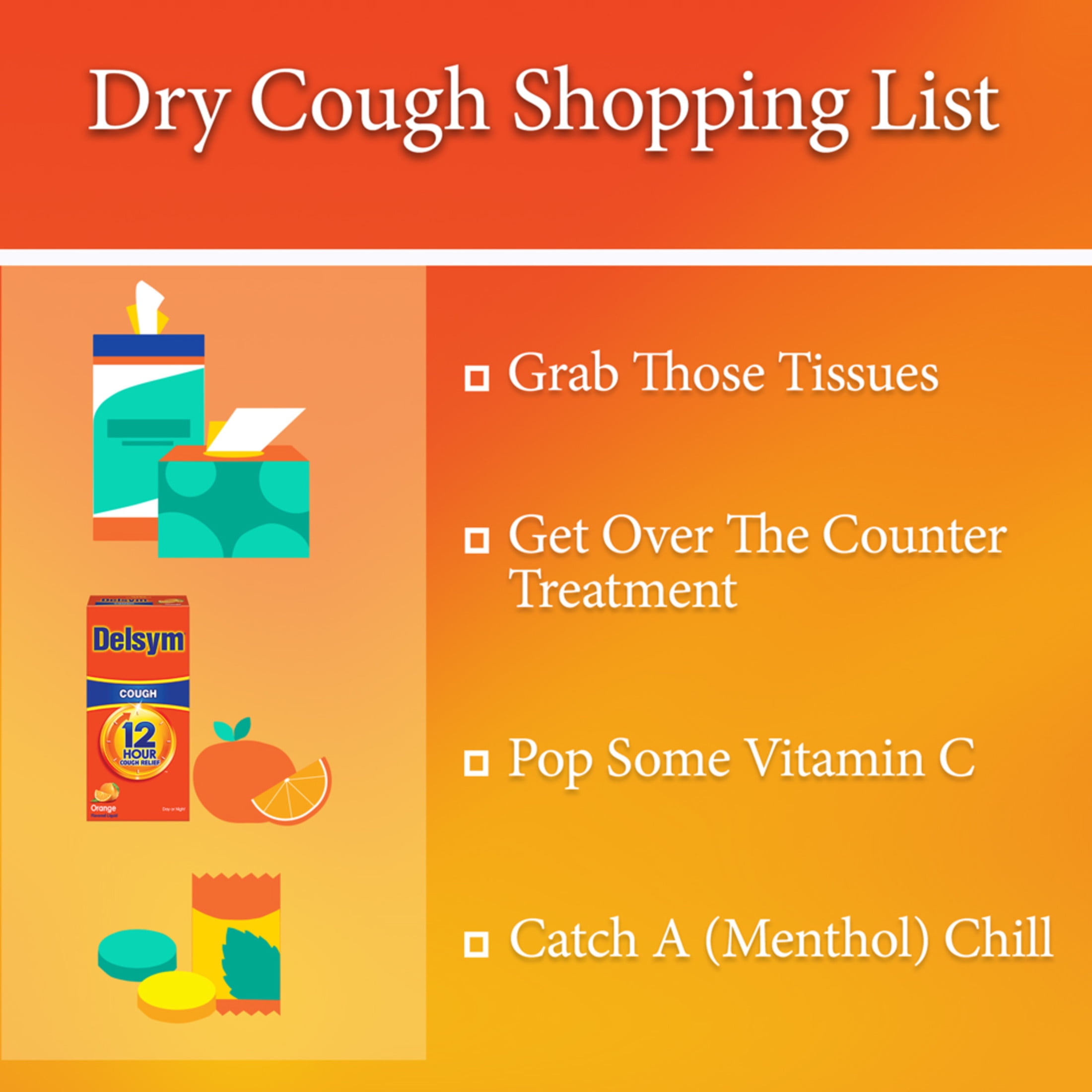 Delsym Adult 12-Hour Cough Relief: Powerful Liquid for 12 Hours, Grape Flavor - 3 Fl Oz